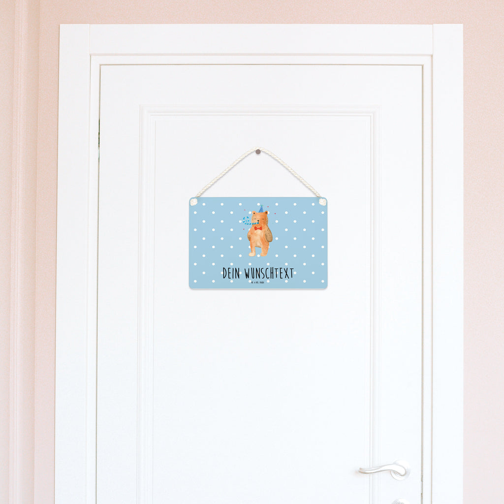 Personalisiertes Deko Schild Birthday Bär Dekoschild, Deko Schild, Schild, Tür Schild, Türschild, Holzschild, Wandschild, Wanddeko, Bär, Teddy, Teddybär, Happy Birthday, Alles Gute, Glückwunsch, Geburtstag