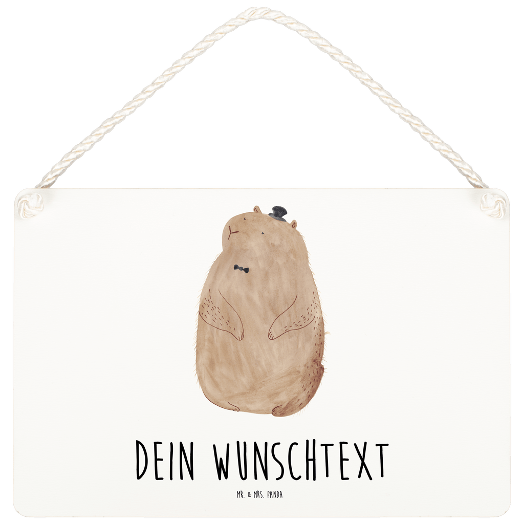 Personalisiertes Deko Schild Murmeltier Dekoschild, Deko Schild, Schild, Tür Schild, Türschild, Holzschild, Wandschild, Wanddeko, süße Tiermotive, gute Laune, lustige Sprüche, Tiere, Murmeltier, Knigge, Fröhlichkeit, Freundlichkeit, Respekt, Anstand
