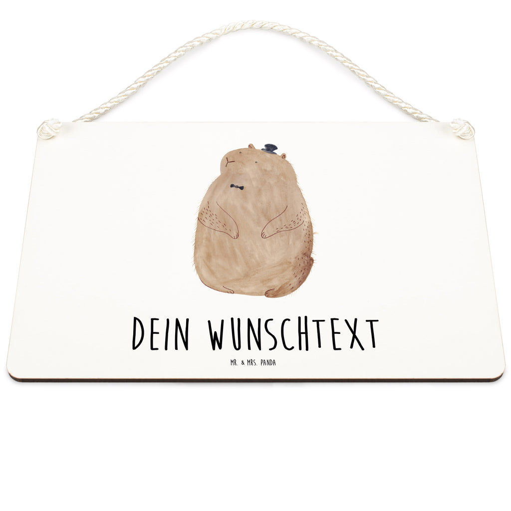 Personalisiertes Deko Schild Murmeltier Dekoschild, Deko Schild, Schild, Tür Schild, Türschild, Holzschild, Wandschild, Wanddeko, süße Tiermotive, gute Laune, lustige Sprüche, Tiere, Murmeltier, Knigge, Fröhlichkeit, Freundlichkeit, Respekt, Anstand