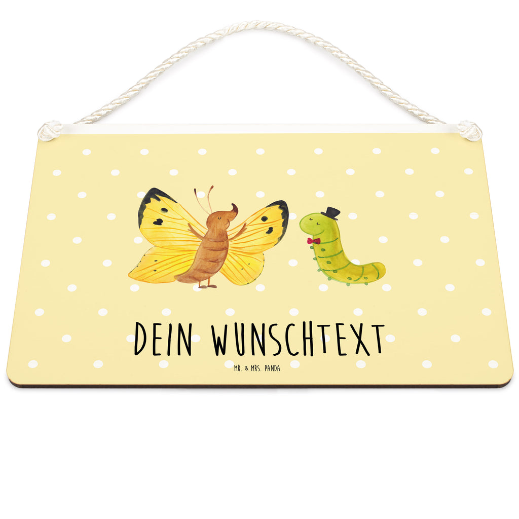 Personalisiertes Deko Schild Raupe & Schmetterling Dekoschild, Deko Schild, Schild, Tür Schild, Türschild, Holzschild, Wandschild, Wanddeko, süße Tiermotive, gute Laune, lustige Sprüche, Tiere, Raupe, Schmetterling, Zitronenfalter, Entwicklung, Erwachsen werden, Kokon, Hut, Hütchen, Schönheit, Aufwachsen