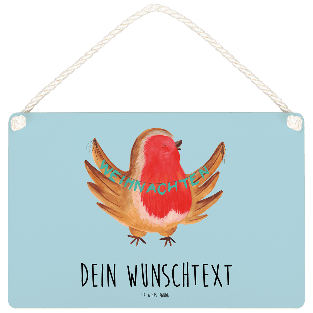 Personalisiertes Deko Schild Rotkehlchen Weihnachten Dekoschild, Deko Schild, Schild, Tür Schild, Türschild, Holzschild, Wandschild, Wanddeko, Winter, Weihnachten, Weihnachtsdeko, Nikolaus, Advent, Heiligabend, Wintermotiv, Frohe Weihnachten, Weihnachtsmotiv, Weihnachtsgruß, Vogel, xmas