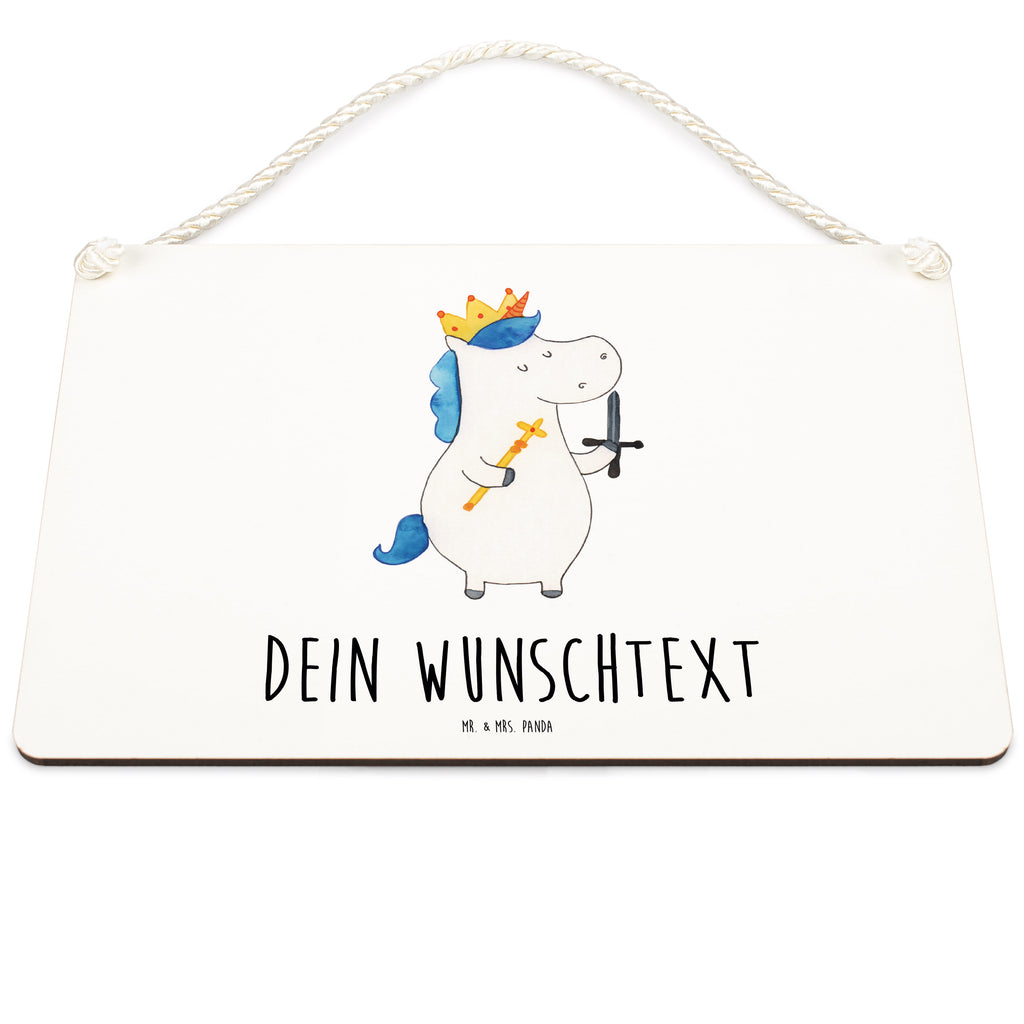 Personalisiertes Deko Schild Einhorn König mit Schwert Dekoschild, Deko Schild, Schild, Tür Schild, Türschild, Holzschild, Wandschild, Wanddeko, Einhorn, Einhörner, Einhorn Deko, Pegasus, Unicorn, König, Ritter, Mittelalter