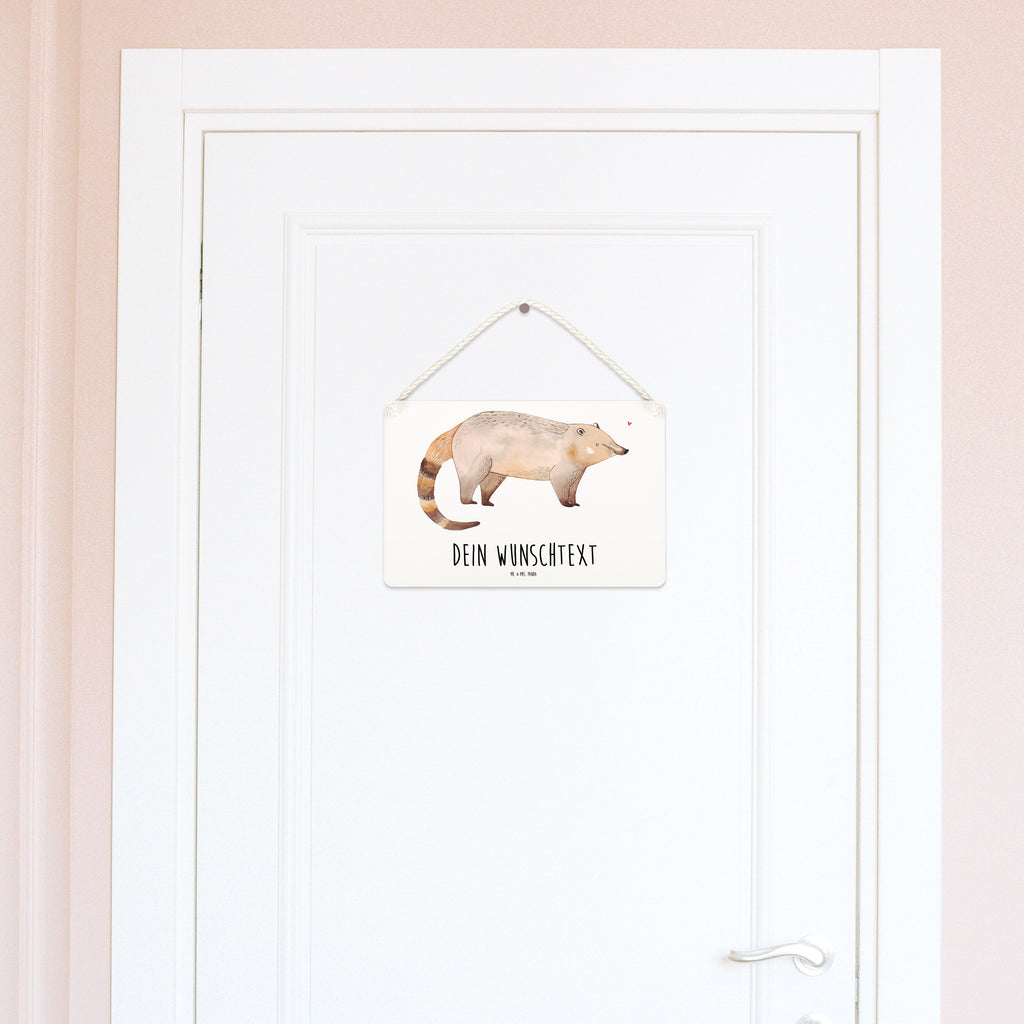 Personalisiertes Deko Schild Nasenbär Dekoschild, Deko Schild, Schild, Tür Schild, Türschild, Holzschild, Wandschild, Wanddeko, süße Tiermotive, gute Laune, lustige Sprüche, Tiere, Nasenbär, Nasenbären, Rüsselbär, Bär