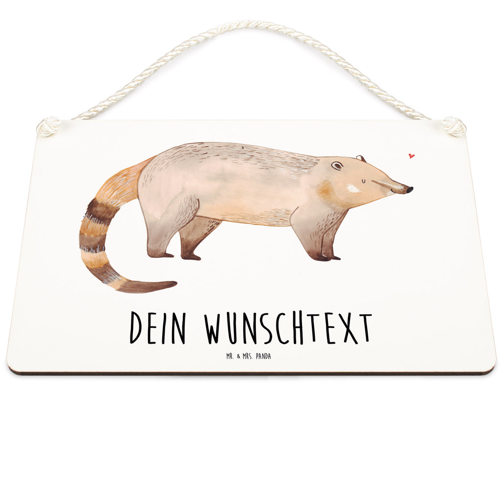 Personalisiertes Deko Schild Nasenbär Dekoschild, Deko Schild, Schild, Tür Schild, Türschild, Holzschild, Wandschild, Wanddeko, süße Tiermotive, gute Laune, lustige Sprüche, Tiere, Nasenbär, Nasenbären, Rüsselbär, Bär