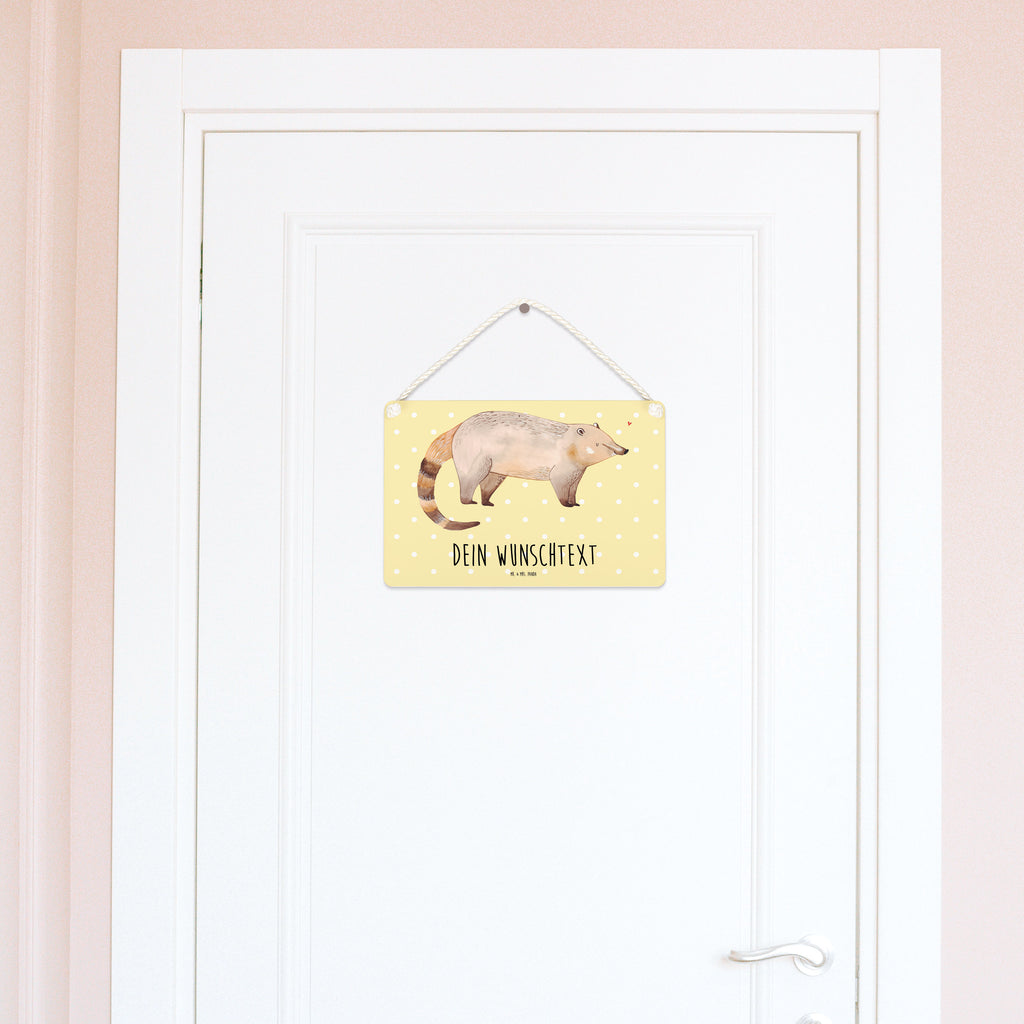 Personalisiertes Deko Schild Nasenbär Dekoschild, Deko Schild, Schild, Tür Schild, Türschild, Holzschild, Wandschild, Wanddeko, süße Tiermotive, gute Laune, lustige Sprüche, Tiere, Nasenbär, Nasenbären, Rüsselbär, Bär