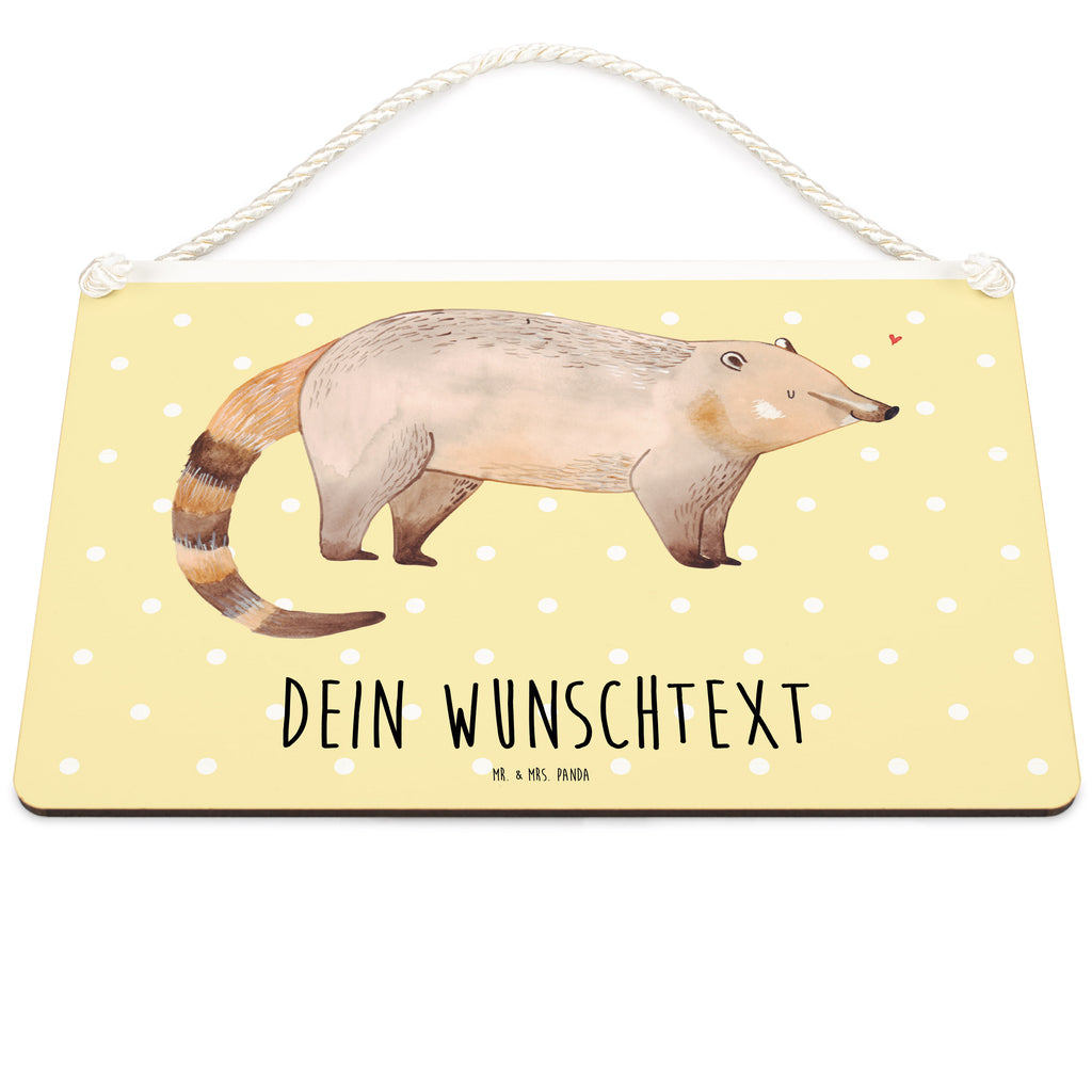 Personalisiertes Deko Schild Nasenbär Dekoschild, Deko Schild, Schild, Tür Schild, Türschild, Holzschild, Wandschild, Wanddeko, süße Tiermotive, gute Laune, lustige Sprüche, Tiere, Nasenbär, Nasenbären, Rüsselbär, Bär