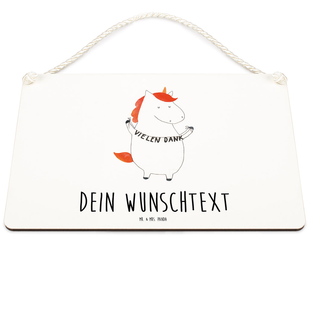 Personalisiertes Deko Schild Einhorn Vielen Dank Dekoschild, Deko Schild, Schild, Tür Schild, Türschild, Holzschild, Wandschild, Wanddeko, Einhorn, Einhörner, Einhorn Deko, Pegasus, Unicorn, Danke, vielen Dank, Dankeschön, Danksagung
