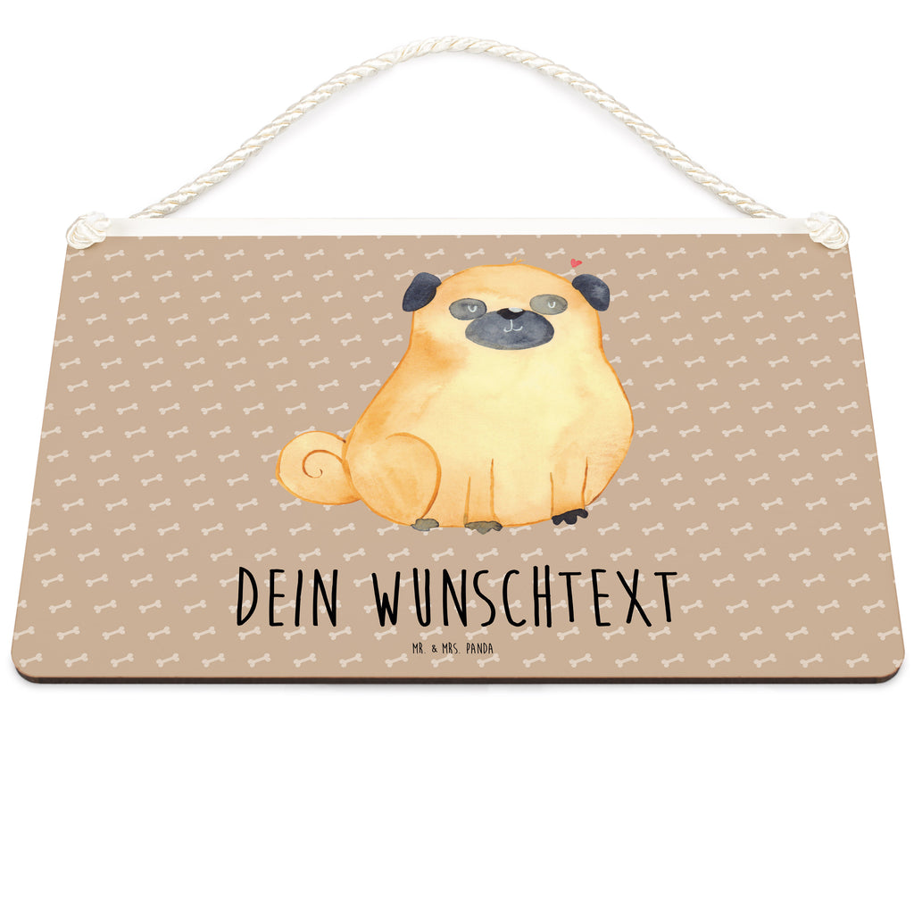 Personalisiertes Deko Schild Mops Dekoschild, Deko Schild, Schild, Tür Schild, Türschild, Holzschild, Wandschild, Wanddeko, Hund, Hundemotiv, Haustier, Hunderasse, Tierliebhaber, Hundebesitzer, Sprüche, Mops, Liebe, Hundeliebe
