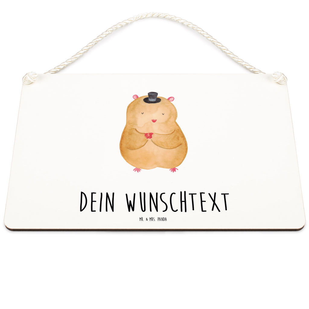 Personalisiertes Deko Schild Hamster mit Hut Dekoschild, Deko Schild, Schild, Tür Schild, Türschild, Holzschild, Wandschild, Wanddeko, Tiermotive, Gute Laune, lustige Sprüche, Tiere, Hamster, Hut, Magier, Zylinder, Zwerghamster, Zauberer, Houdini