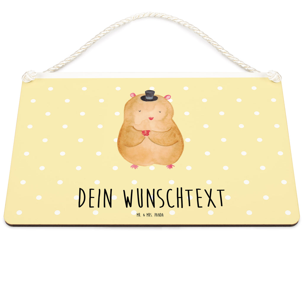 Personalisiertes Deko Schild Hamster mit Hut Dekoschild, Deko Schild, Schild, Tür Schild, Türschild, Holzschild, Wandschild, Wanddeko, Tiermotive, Gute Laune, lustige Sprüche, Tiere, Hamster, Hut, Magier, Zylinder, Zwerghamster, Zauberer, Houdini