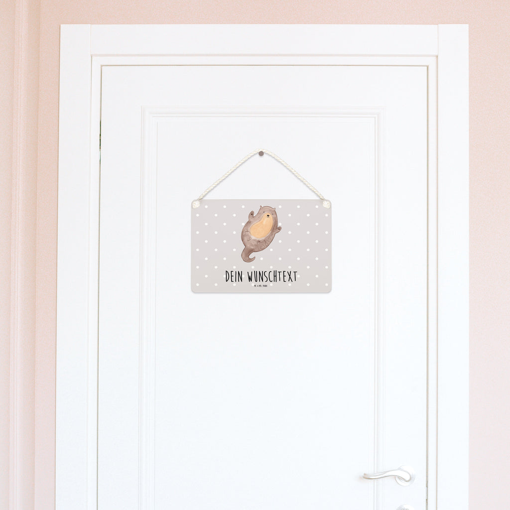 Personalisiertes Deko Schild Otter Umarmen Dekoschild, Deko Schild, Schild, Tür Schild, Türschild, Holzschild, Wandschild, Wanddeko, Otter, Fischotter, Seeotter, Otter Seeotter See Otter