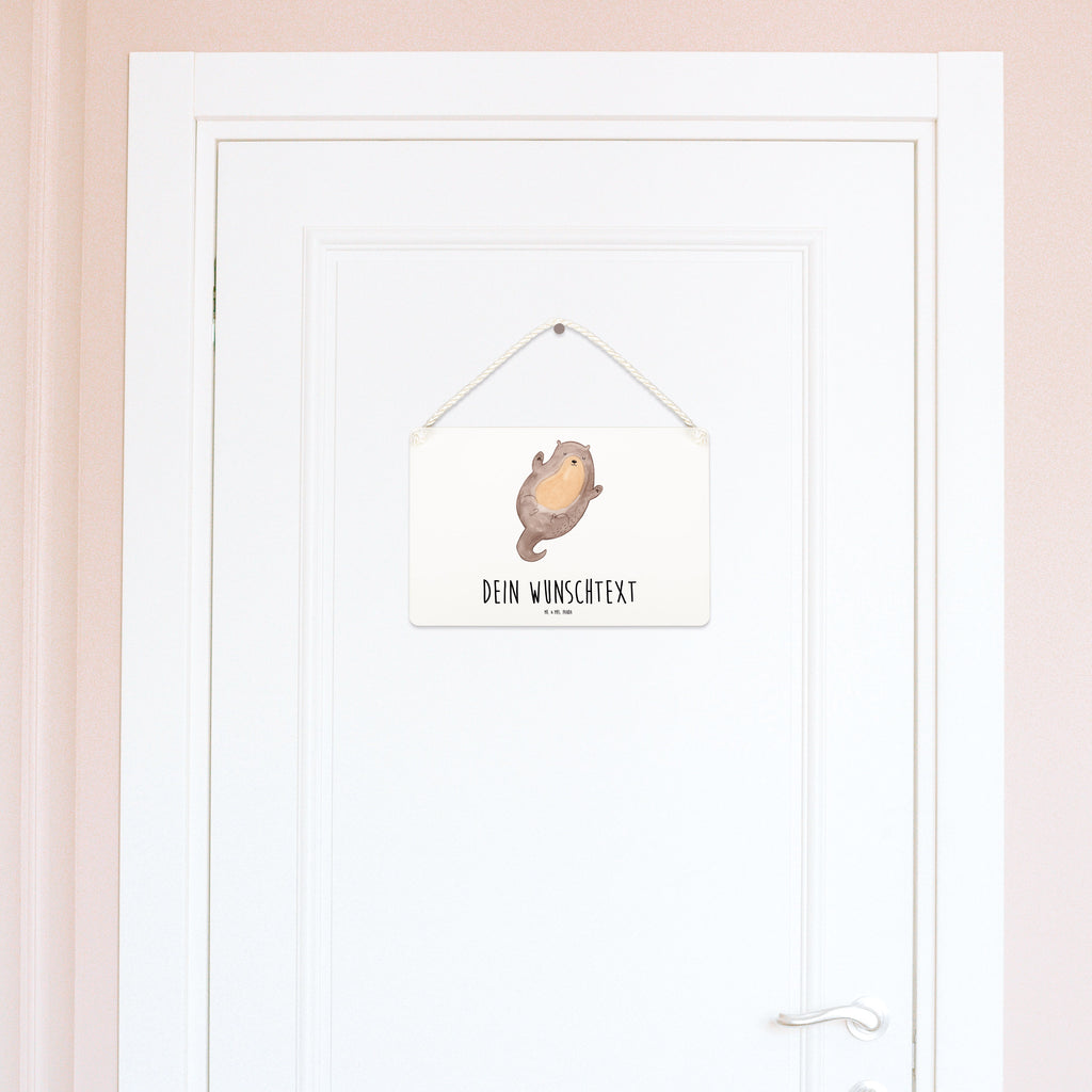 Personalisiertes Deko Schild Otter Umarmen Dekoschild, Deko Schild, Schild, Tür Schild, Türschild, Holzschild, Wandschild, Wanddeko, Otter, Fischotter, Seeotter, Otter Seeotter See Otter