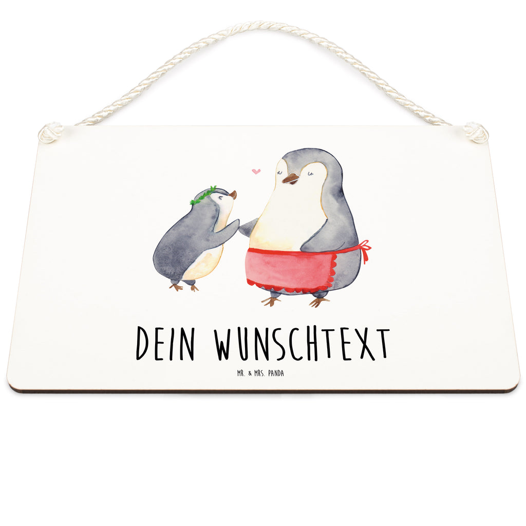Personalisiertes Deko Schild Pinguin mit Kind Dekoschild, Deko Schild, Schild, Tür Schild, Türschild, Holzschild, Wandschild, Wanddeko, Familie, Vatertag, Muttertag, Bruder, Schwester, Mama, Papa, Oma, Opa, Geschenk, Mami, Mutti, Mutter, Geburststag