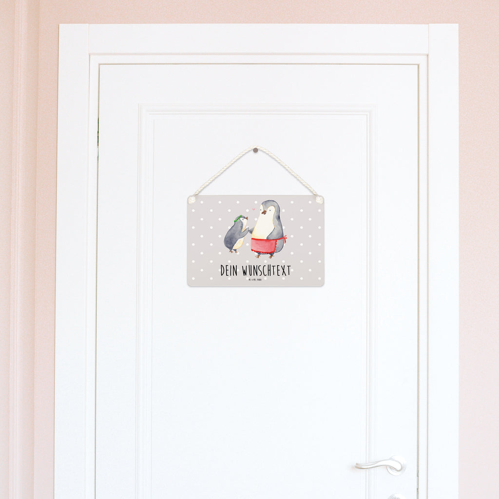 Personalisiertes Deko Schild Pinguin mit Kind Dekoschild, Deko Schild, Schild, Tür Schild, Türschild, Holzschild, Wandschild, Wanddeko, Familie, Vatertag, Muttertag, Bruder, Schwester, Mama, Papa, Oma, Opa, Geschenk, Mami, Mutti, Mutter, Geburststag