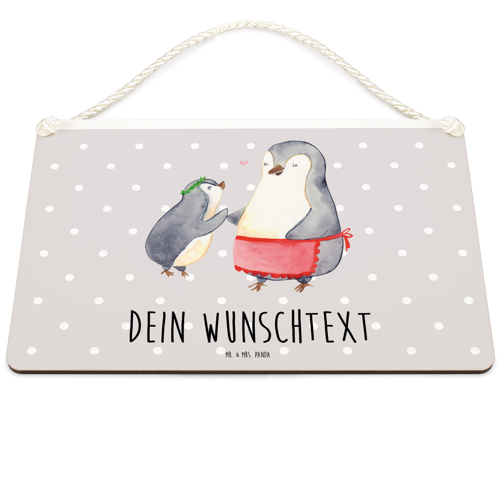 Personalisiertes Deko Schild Pinguin mit Kind Dekoschild, Deko Schild, Schild, Tür Schild, Türschild, Holzschild, Wandschild, Wanddeko, Familie, Vatertag, Muttertag, Bruder, Schwester, Mama, Papa, Oma, Opa, Geschenk, Mami, Mutti, Mutter, Geburststag