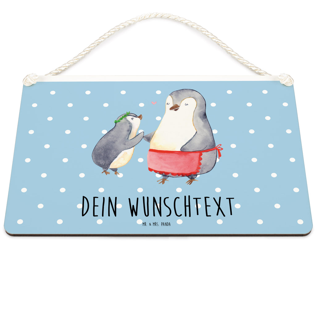 Personalisiertes Deko Schild Pinguin mit Kind Dekoschild, Deko Schild, Schild, Tür Schild, Türschild, Holzschild, Wandschild, Wanddeko, Familie, Vatertag, Muttertag, Bruder, Schwester, Mama, Papa, Oma, Opa, Geschenk, Mami, Mutti, Mutter, Geburststag