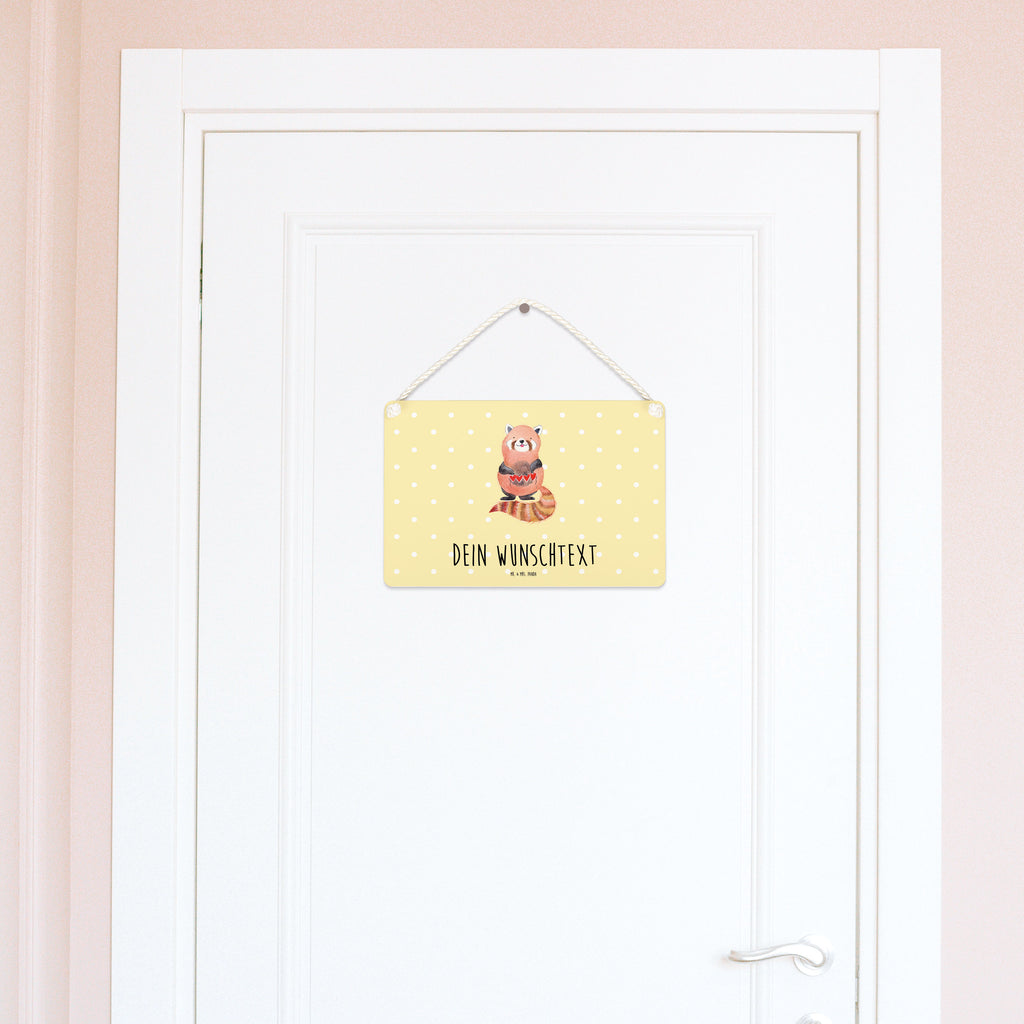 Personalisiertes Deko Schild Roter Panda Dekoschild, Deko Schild, Schild, Tür Schild, Türschild, Holzschild, Wandschild, Wanddeko, süße Tiermotive, gute Laune, lustige Sprüche, Tiere, Panda, Liebe, Rot, Herz, Liebling, Lieblingsmensch