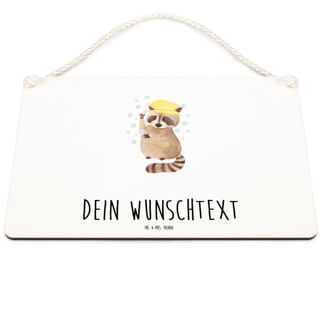Personalisiertes Deko Schild Waschbär Dekoschild, Deko Schild, Schild, Tür Schild, Türschild, Holzschild, Wandschild, Wanddeko, süße Tiermotive, gute Laune, lustige Sprüche, Tiere, Waschbär, Tagträumen, Plan, Fröhlich, waschen, Seifenblasen