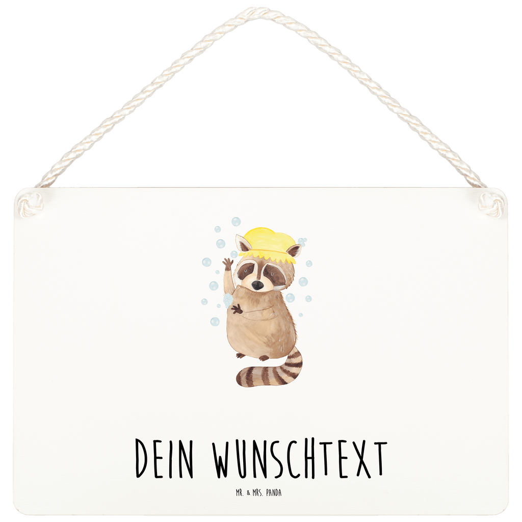 Personalisiertes Deko Schild Waschbär Dekoschild, Deko Schild, Schild, Tür Schild, Türschild, Holzschild, Wandschild, Wanddeko, süße Tiermotive, gute Laune, lustige Sprüche, Tiere, Waschbär, Tagträumen, Plan, Fröhlich, waschen, Seifenblasen