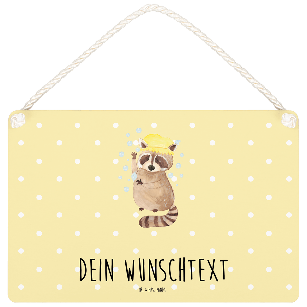 Personalisiertes Deko Schild Waschbär Dekoschild, Deko Schild, Schild, Tür Schild, Türschild, Holzschild, Wandschild, Wanddeko, süße Tiermotive, gute Laune, lustige Sprüche, Tiere, Waschbär, Tagträumen, Plan, Fröhlich, waschen, Seifenblasen