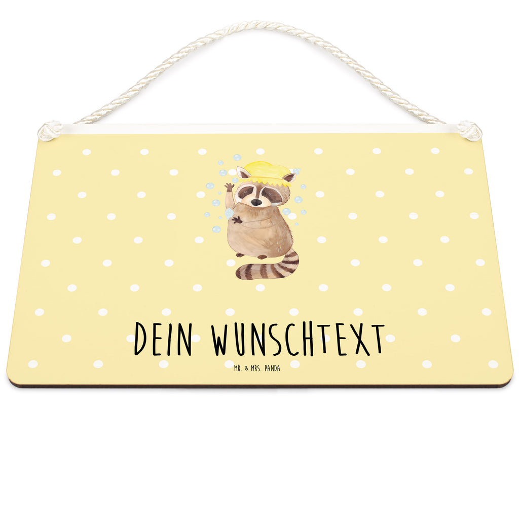 Personalisiertes Deko Schild Waschbär Dekoschild, Deko Schild, Schild, Tür Schild, Türschild, Holzschild, Wandschild, Wanddeko, süße Tiermotive, gute Laune, lustige Sprüche, Tiere, Waschbär, Tagträumen, Plan, Fröhlich, waschen, Seifenblasen