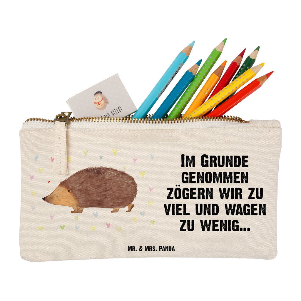 Schminktasche Igel Herzen Liebe, Herz, Herzen, Igel, Vertrauen, Kuss, Leben Schminktasche, Kosmetiktasche, Kosmetikbeutel, Stiftemäppchen, Etui, Federmappe, Makeup, XXL, Schminketui, Kosmetiketui, Schlamperetui  süße Tiermotive, gute Laune, lustige Sprüche, Tiere