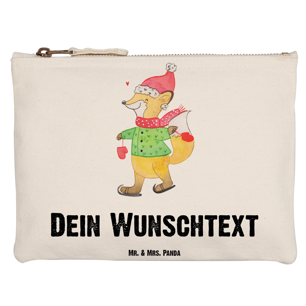 Personalisierte Schminktasche Fuchs  Schlittschuhe Personalisierte Schminktasche, Personalisierte Kosmetiktasche, Personalisierter Kosmetikbeutel, Personalisiertes Stiftemäppchen, Personalisiertes Etui, Personalisierte Federmappe, Personalisierte Makeup Bag, Personalisiertes Schminketui, Personalisiertes Kosmetiketui, Personalisiertes Schlamperetui, Schminktasche mit Namen, Kosmetiktasche mit Namen, Kosmetikbeutel mit Namen, Stiftemäppchen mit Namen, Etui mit Namen, Federmappe mit Namen, Makeup Bg  mit Namen, Schminketui mit Namen, Kosmetiketui mit Namen, Schlamperetui mit Namen, Schminktasche personalisieren, Schminktasche bedrucken, Schminktasche selbst gestalten, Winter, Weihnachten, Weihnachtsdeko, Nikolaus, Advent, Heiligabend, Wintermotiv, Weihnachtsmann, Weihnachtstage, Weihnachtsbaum, Tannenbaum, Weihnachtszeit