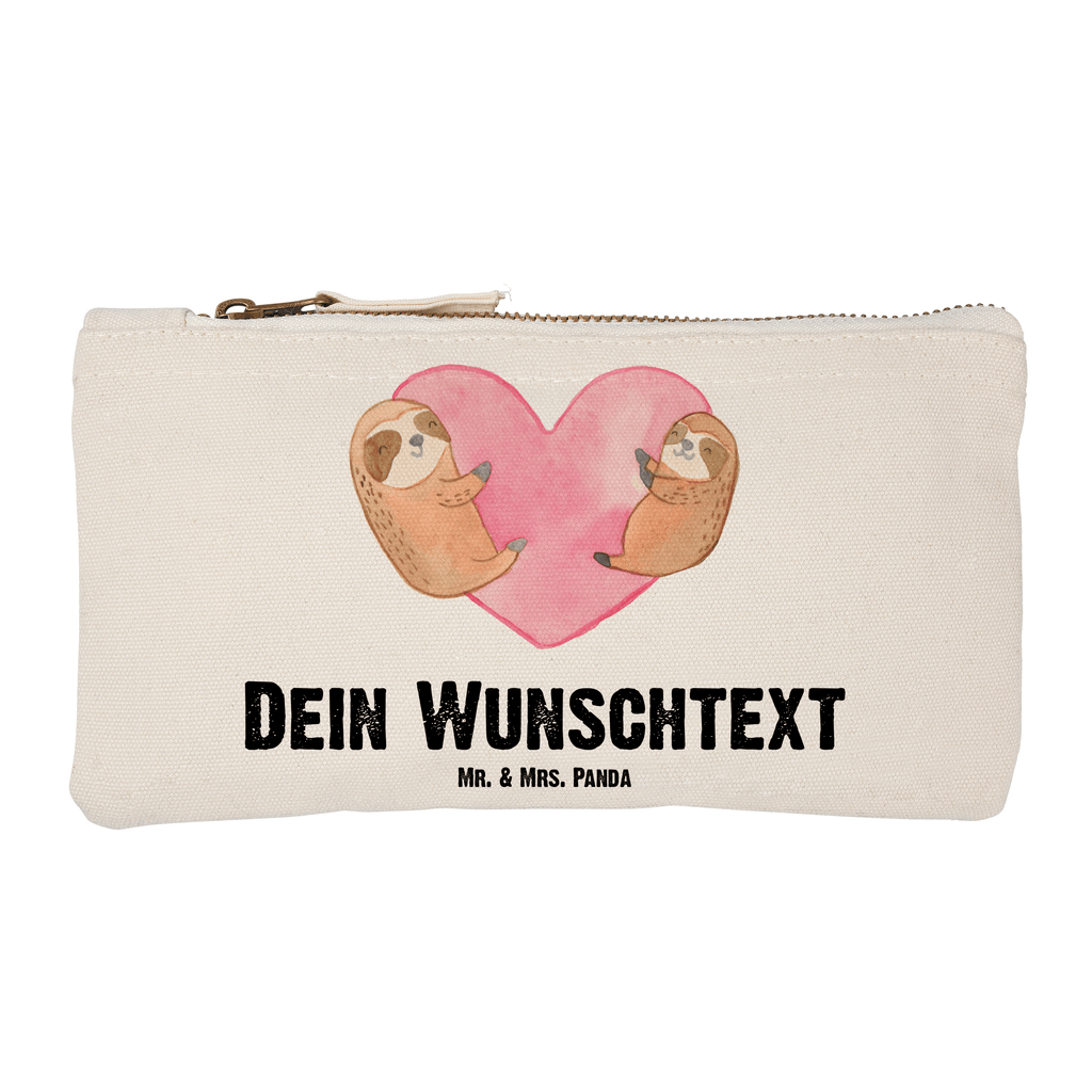 Personalisierte Schminktasche Faultiere Herz Personalisierte Schminktasche, Personalisierte Kosmetiktasche, Personalisierter Kosmetikbeutel, Personalisiertes Stiftemäppchen, Personalisiertes Etui, Personalisierte Federmappe, Personalisierte Makeup Bag, Personalisiertes Schminketui, Personalisiertes Kosmetiketui, Personalisiertes Schlamperetui, Schminktasche mit Namen, Kosmetiktasche mit Namen, Kosmetikbeutel mit Namen, Stiftemäppchen mit Namen, Etui mit Namen, Federmappe mit Namen, Makeup Bg  mit Namen, Schminketui mit Namen, Kosmetiketui mit Namen, Schlamperetui mit Namen, Schminktasche personalisieren, Schminktasche bedrucken, Schminktasche selbst gestalten, Liebe, Partner, Freund, Freundin, Ehemann, Ehefrau, Heiraten, Verlobung, Heiratsantrag, Liebesgeschenk, Jahrestag, Hocheitstag, Valentinstag, Geschenk für Frauen, Hochzeitstag, Mitbringsel, Geschenk für Freundin, Geschenk für Partner, Liebesbeweis, für Männer, für Ehemann