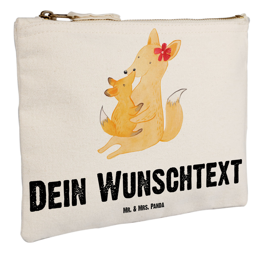 Personalisierte Schminktasche Fuchs Mama & Kind Personalisierte Schminktasche, Personalisierte Kosmetiktasche, Personalisierter Kosmetikbeutel, Personalisiertes Stiftemäppchen, Personalisiertes Etui, Personalisierte Federmappe, Personalisierte Makeup Bag, Personalisiertes Schminketui, Personalisiertes Kosmetiketui, Personalisiertes Schlamperetui, Schminktasche mit Namen, Kosmetiktasche mit Namen, Kosmetikbeutel mit Namen, Stiftemäppchen mit Namen, Etui mit Namen, Federmappe mit Namen, Makeup Bg  mit Namen, Schminketui mit Namen, Kosmetiketui mit Namen, Schlamperetui mit Namen, Schminktasche personalisieren, Schminktasche bedrucken, Schminktasche selbst gestalten, Familie, Vatertag, Muttertag, Bruder, Schwester, Mama, Papa, Oma, Opa, Mutter, Tochter, Lieblingstochter, Beste Tochter, Geschenk