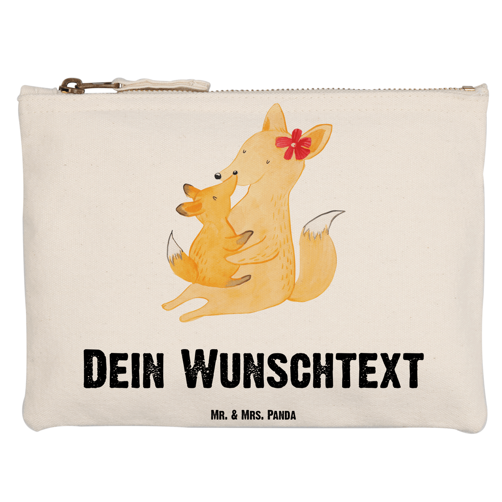 Personalisierte Schminktasche Fuchs Mama & Kind Personalisierte Schminktasche, Personalisierte Kosmetiktasche, Personalisierter Kosmetikbeutel, Personalisiertes Stiftemäppchen, Personalisiertes Etui, Personalisierte Federmappe, Personalisierte Makeup Bag, Personalisiertes Schminketui, Personalisiertes Kosmetiketui, Personalisiertes Schlamperetui, Schminktasche mit Namen, Kosmetiktasche mit Namen, Kosmetikbeutel mit Namen, Stiftemäppchen mit Namen, Etui mit Namen, Federmappe mit Namen, Makeup Bg  mit Namen, Schminketui mit Namen, Kosmetiketui mit Namen, Schlamperetui mit Namen, Schminktasche personalisieren, Schminktasche bedrucken, Schminktasche selbst gestalten, Familie, Vatertag, Muttertag, Bruder, Schwester, Mama, Papa, Oma, Opa, Mutter, Tochter, Lieblingstochter, Beste Tochter, Geschenk