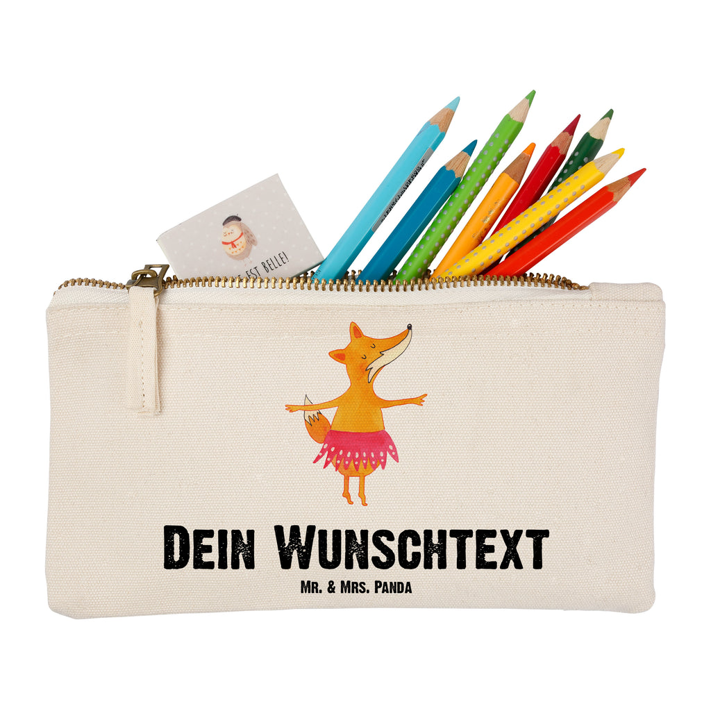 Personalisierte Schminktasche Fuchs Ballerina Personalisierte Schminktasche, Personalisierte Kosmetiktasche, Personalisierter Kosmetikbeutel, Personalisiertes Stiftemäppchen, Personalisiertes Etui, Personalisierte Federmappe, Personalisierte Makeup Bag, Personalisiertes Schminketui, Personalisiertes Kosmetiketui, Personalisiertes Schlamperetui, Schminktasche mit Namen, Kosmetiktasche mit Namen, Kosmetikbeutel mit Namen, Stiftemäppchen mit Namen, Etui mit Namen, Federmappe mit Namen, Makeup Bg  mit Namen, Schminketui mit Namen, Kosmetiketui mit Namen, Schlamperetui mit Namen, Schminktasche personalisieren, Schminktasche bedrucken, Schminktasche selbst gestalten, Fuchs, Fuchs Spruch, Füchse, Füchsin, Ballerina, Ballett, Tänzerin, Tanzen, Party, Einladung, Geburtstag