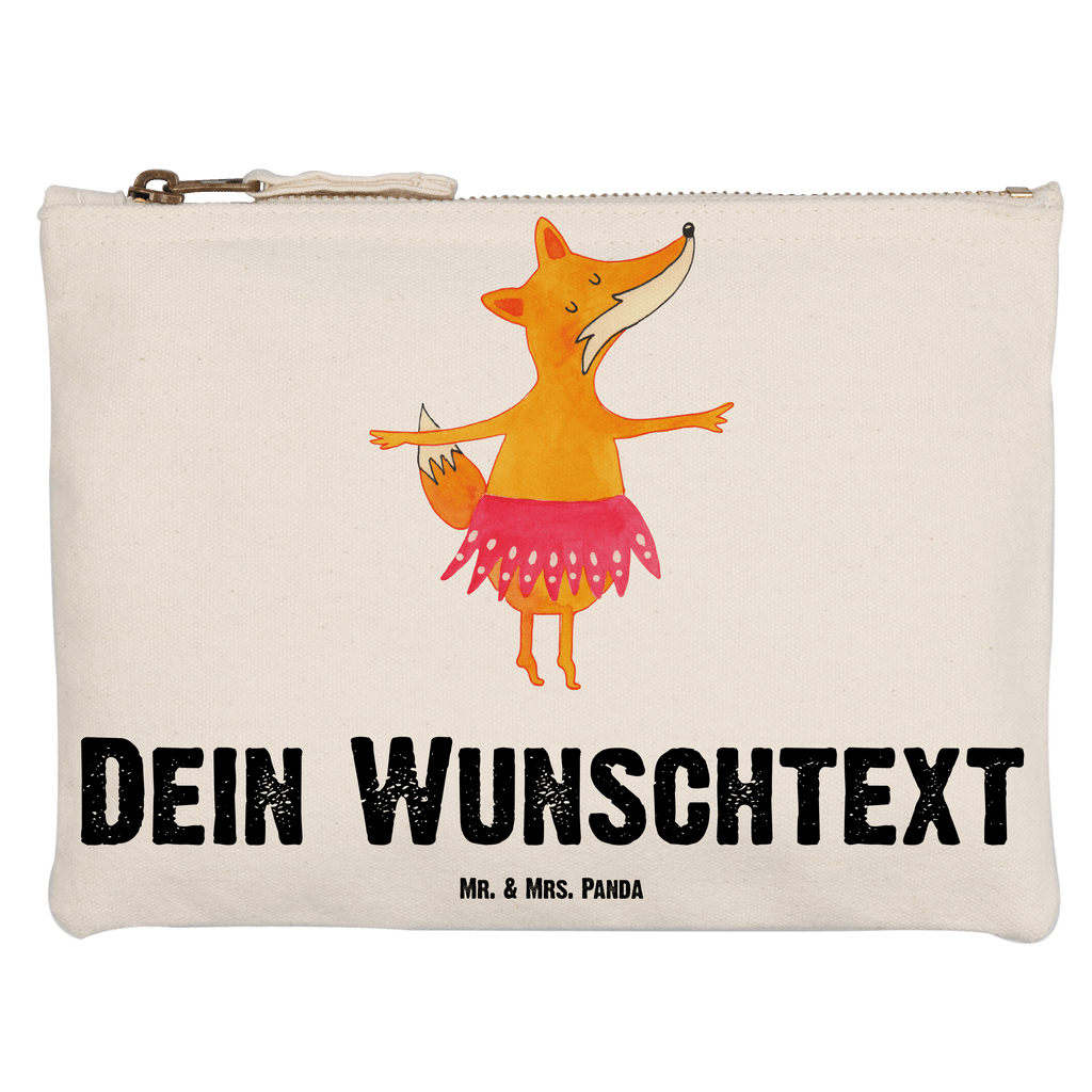 Personalisierte Schminktasche Fuchs Ballerina Personalisierte Schminktasche, Personalisierte Kosmetiktasche, Personalisierter Kosmetikbeutel, Personalisiertes Stiftemäppchen, Personalisiertes Etui, Personalisierte Federmappe, Personalisierte Makeup Bag, Personalisiertes Schminketui, Personalisiertes Kosmetiketui, Personalisiertes Schlamperetui, Schminktasche mit Namen, Kosmetiktasche mit Namen, Kosmetikbeutel mit Namen, Stiftemäppchen mit Namen, Etui mit Namen, Federmappe mit Namen, Makeup Bg  mit Namen, Schminketui mit Namen, Kosmetiketui mit Namen, Schlamperetui mit Namen, Schminktasche personalisieren, Schminktasche bedrucken, Schminktasche selbst gestalten, Fuchs, Fuchs Spruch, Füchse, Füchsin, Ballerina, Ballett, Tänzerin, Tanzen, Party, Einladung, Geburtstag