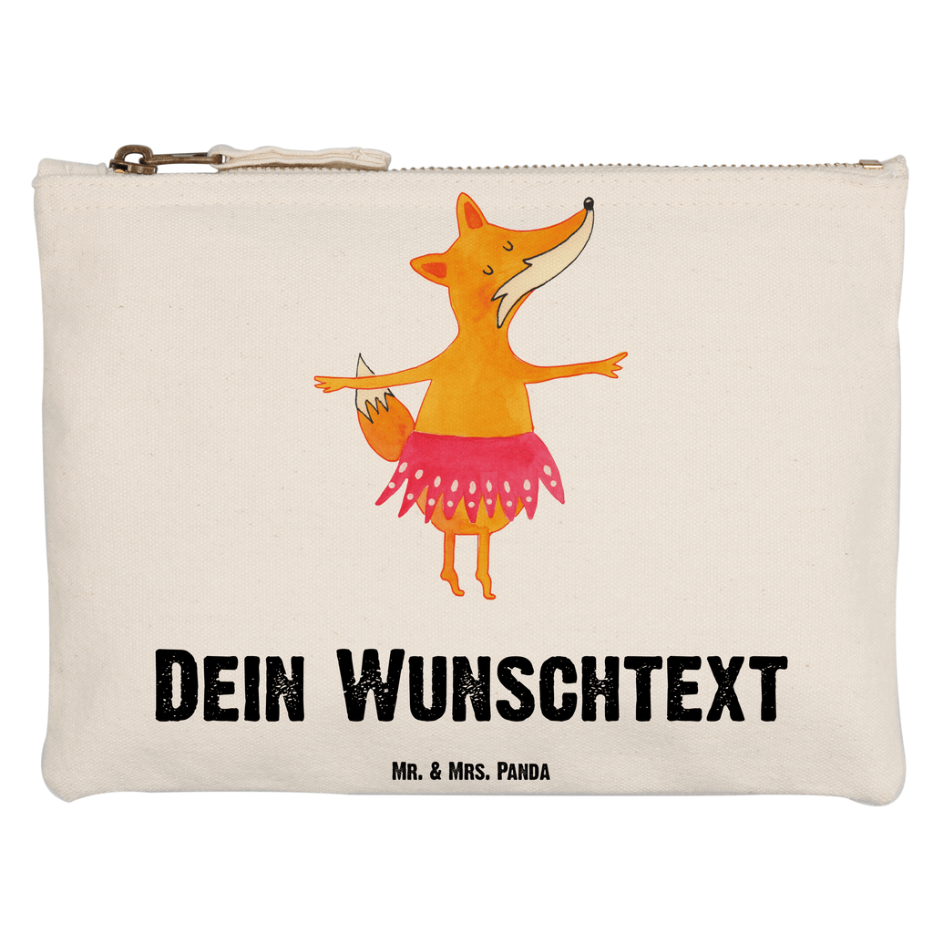 Personalisierte Schminktasche Fuchs Ballerina Personalisierte Schminktasche, Personalisierte Kosmetiktasche, Personalisierter Kosmetikbeutel, Personalisiertes Stiftemäppchen, Personalisiertes Etui, Personalisierte Federmappe, Personalisierte Makeup Bag, Personalisiertes Schminketui, Personalisiertes Kosmetiketui, Personalisiertes Schlamperetui, Schminktasche mit Namen, Kosmetiktasche mit Namen, Kosmetikbeutel mit Namen, Stiftemäppchen mit Namen, Etui mit Namen, Federmappe mit Namen, Makeup Bg  mit Namen, Schminketui mit Namen, Kosmetiketui mit Namen, Schlamperetui mit Namen, Schminktasche personalisieren, Schminktasche bedrucken, Schminktasche selbst gestalten, Fuchs, Fuchs Spruch, Füchse, Füchsin, Ballerina, Ballett, Tänzerin, Tanzen, Party, Einladung, Geburtstag