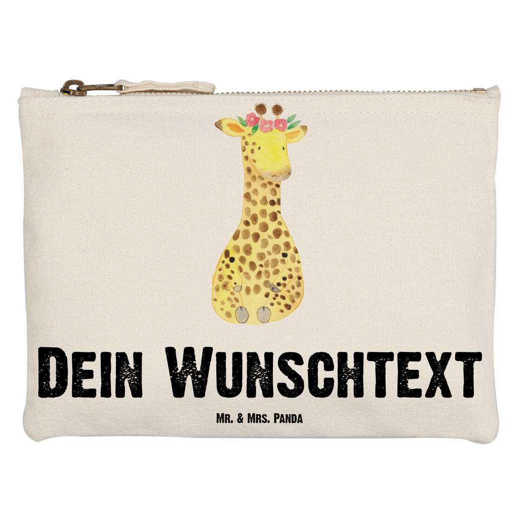 Personalisierte Schminktasche Giraffe Blumenkranz Personalisierte Schminktasche, Personalisierte Kosmetiktasche, Personalisierter Kosmetikbeutel, Personalisiertes Stiftemäppchen, Personalisiertes Etui, Personalisierte Federmappe, Personalisierte Makeup Bag, Personalisiertes Schminketui, Personalisiertes Kosmetiketui, Personalisiertes Schlamperetui, Schminktasche mit Namen, Kosmetiktasche mit Namen, Kosmetikbeutel mit Namen, Stiftemäppchen mit Namen, Etui mit Namen, Federmappe mit Namen, Makeup Bg  mit Namen, Schminketui mit Namen, Kosmetiketui mit Namen, Schlamperetui mit Namen, Schminktasche personalisieren, Schminktasche bedrucken, Schminktasche selbst gestalten, Afrika, Wildtiere, Giraffe, Blumenkranz, Abenteurer, Selbstliebe, Freundin