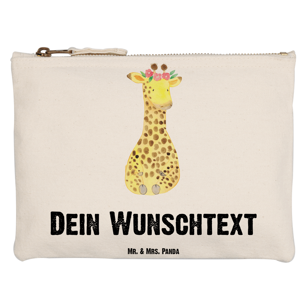 Personalisierte Schminktasche Giraffe Blumenkranz Personalisierte Schminktasche, Personalisierte Kosmetiktasche, Personalisierter Kosmetikbeutel, Personalisiertes Stiftemäppchen, Personalisiertes Etui, Personalisierte Federmappe, Personalisierte Makeup Bag, Personalisiertes Schminketui, Personalisiertes Kosmetiketui, Personalisiertes Schlamperetui, Schminktasche mit Namen, Kosmetiktasche mit Namen, Kosmetikbeutel mit Namen, Stiftemäppchen mit Namen, Etui mit Namen, Federmappe mit Namen, Makeup Bg  mit Namen, Schminketui mit Namen, Kosmetiketui mit Namen, Schlamperetui mit Namen, Schminktasche personalisieren, Schminktasche bedrucken, Schminktasche selbst gestalten, Afrika, Wildtiere, Giraffe, Blumenkranz, Abenteurer, Selbstliebe, Freundin