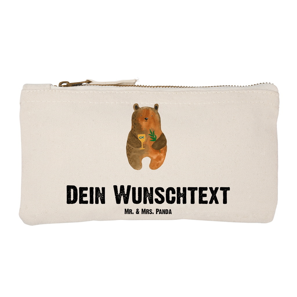 Personalisierte Schminktasche Konfirmation-Bär Personalisierte Schminktasche, Personalisierte Kosmetiktasche, Personalisierter Kosmetikbeutel, Personalisiertes Stiftemäppchen, Personalisiertes Etui, Personalisierte Federmappe, Personalisierte Makeup Bag, Personalisiertes Schminketui, Personalisiertes Kosmetiketui, Personalisiertes Schlamperetui, Schminktasche mit Namen, Kosmetiktasche mit Namen, Kosmetikbeutel mit Namen, Stiftemäppchen mit Namen, Etui mit Namen, Federmappe mit Namen, Makeup Bg  mit Namen, Schminketui mit Namen, Kosmetiketui mit Namen, Schlamperetui mit Namen, Schminktasche personalisieren, Schminktasche bedrucken, Schminktasche selbst gestalten, Bär, Teddy, Teddybär, Konfirmation, Kirche, evangelisch, Gottesdienst