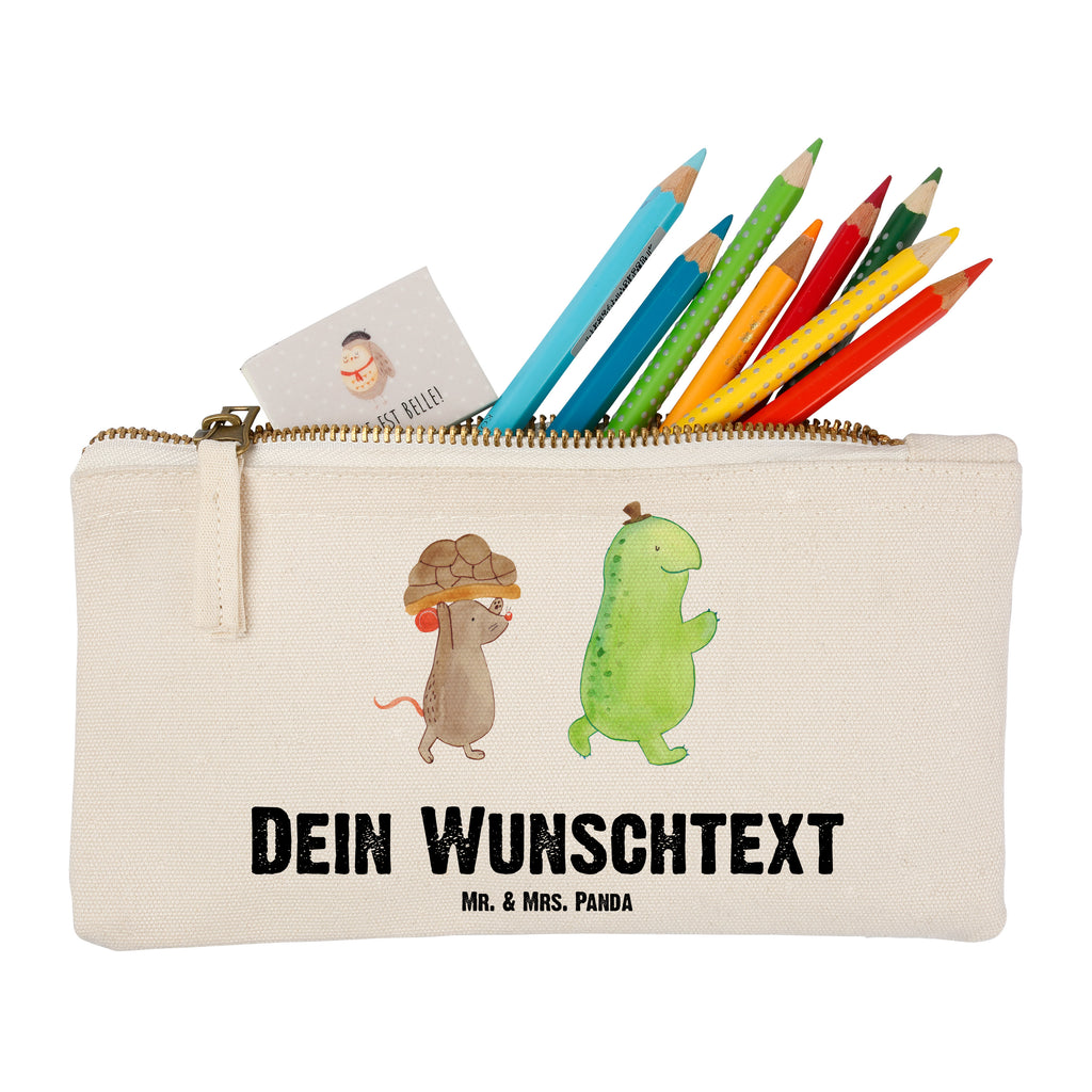 Personalisierte Schminktasche Schildkröte & Maus Personalisierte Schminktasche, Personalisierte Kosmetiktasche, Personalisierter Kosmetikbeutel, Personalisiertes Stiftemäppchen, Personalisiertes Etui, Personalisierte Federmappe, Personalisierte Makeup Bag, Personalisiertes Schminketui, Personalisiertes Kosmetiketui, Personalisiertes Schlamperetui, Schminktasche mit Namen, Kosmetiktasche mit Namen, Kosmetikbeutel mit Namen, Stiftemäppchen mit Namen, Etui mit Namen, Federmappe mit Namen, Makeup Bg  mit Namen, Schminketui mit Namen, Kosmetiketui mit Namen, Schlamperetui mit Namen, Schminktasche personalisieren, Schminktasche bedrucken, Schminktasche selbst gestalten, Schildkröte, Maus, Freunde, Freundinnen, beste Freunde, beste Freundinnen