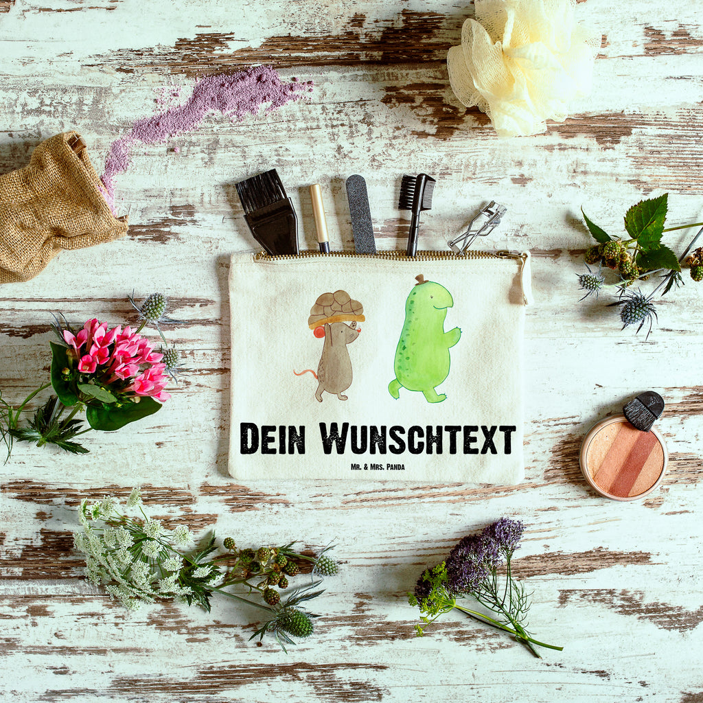 Personalisierte Schminktasche Schildkröte & Maus Personalisierte Schminktasche, Personalisierte Kosmetiktasche, Personalisierter Kosmetikbeutel, Personalisiertes Stiftemäppchen, Personalisiertes Etui, Personalisierte Federmappe, Personalisierte Makeup Bag, Personalisiertes Schminketui, Personalisiertes Kosmetiketui, Personalisiertes Schlamperetui, Schminktasche mit Namen, Kosmetiktasche mit Namen, Kosmetikbeutel mit Namen, Stiftemäppchen mit Namen, Etui mit Namen, Federmappe mit Namen, Makeup Bg  mit Namen, Schminketui mit Namen, Kosmetiketui mit Namen, Schlamperetui mit Namen, Schminktasche personalisieren, Schminktasche bedrucken, Schminktasche selbst gestalten, Schildkröte, Maus, Freunde, Freundinnen, beste Freunde, beste Freundinnen