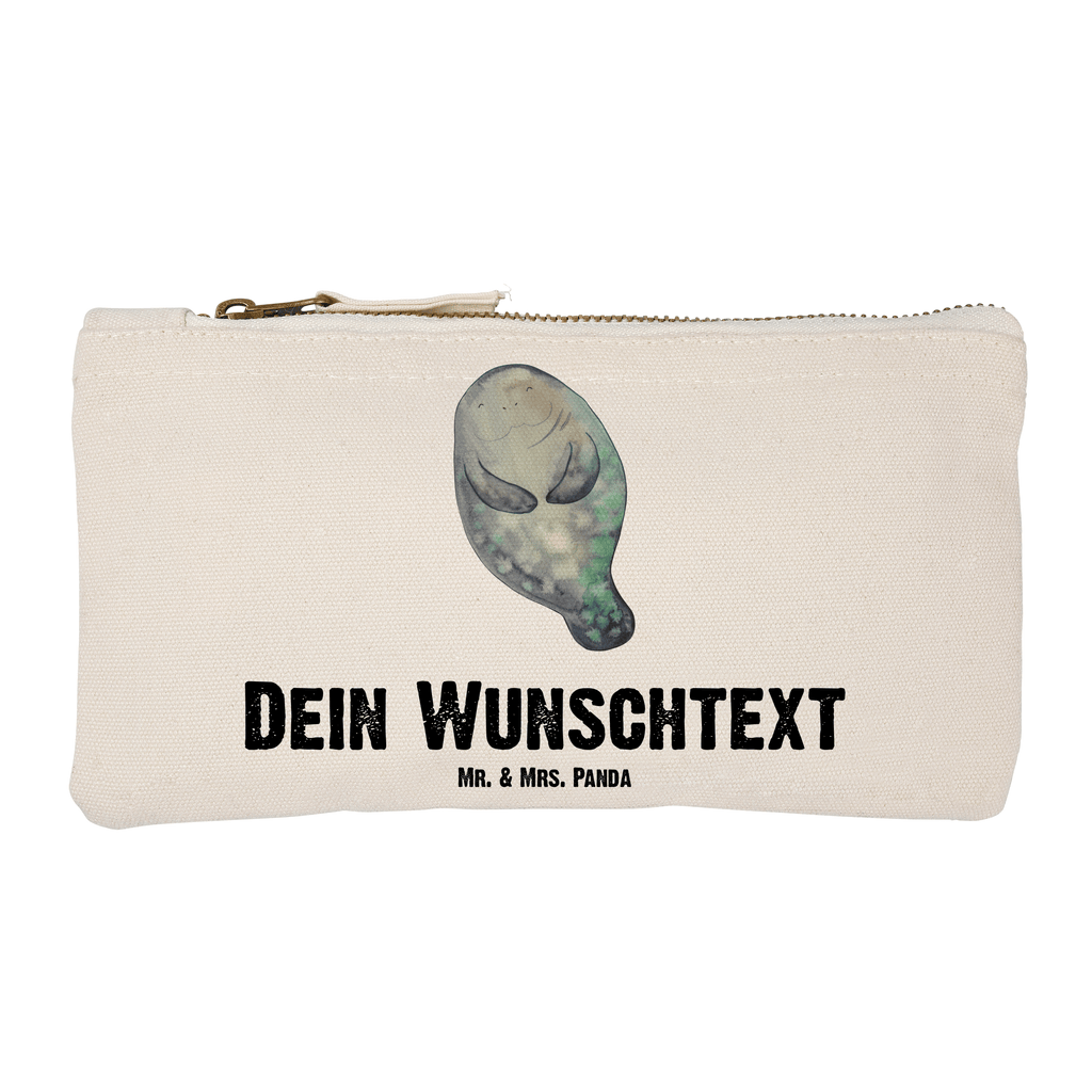 Personalisierte Schminktasche Seekuh happy Personalisierte Schminktasche, Personalisierte Kosmetiktasche, Personalisierter Kosmetikbeutel, Personalisiertes Stiftemäppchen, Personalisiertes Etui, Personalisierte Federmappe, Personalisierte Makeup Bag, Personalisiertes Schminketui, Personalisiertes Kosmetiketui, Personalisiertes Schlamperetui, Schminktasche mit Namen, Kosmetiktasche mit Namen, Kosmetikbeutel mit Namen, Stiftemäppchen mit Namen, Etui mit Namen, Federmappe mit Namen, Makeup Bg  mit Namen, Schminketui mit Namen, Kosmetiketui mit Namen, Schlamperetui mit Namen, Schminktasche personalisieren, Schminktasche bedrucken, Schminktasche selbst gestalten, Meerestiere, Meer, Urlaub, Seekuh, Seekühe, Selbstliebe, Respekt, Neuanfang, Neustart, Achtsamkeit, Zufrieden, Liebeskummer, Freundin