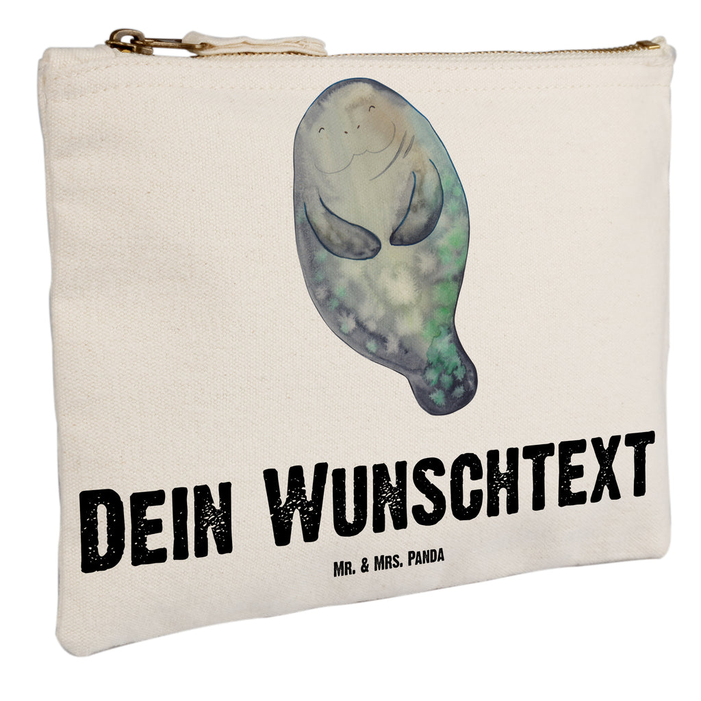 Personalisierte Schminktasche Seekuh happy Personalisierte Schminktasche, Personalisierte Kosmetiktasche, Personalisierter Kosmetikbeutel, Personalisiertes Stiftemäppchen, Personalisiertes Etui, Personalisierte Federmappe, Personalisierte Makeup Bag, Personalisiertes Schminketui, Personalisiertes Kosmetiketui, Personalisiertes Schlamperetui, Schminktasche mit Namen, Kosmetiktasche mit Namen, Kosmetikbeutel mit Namen, Stiftemäppchen mit Namen, Etui mit Namen, Federmappe mit Namen, Makeup Bg  mit Namen, Schminketui mit Namen, Kosmetiketui mit Namen, Schlamperetui mit Namen, Schminktasche personalisieren, Schminktasche bedrucken, Schminktasche selbst gestalten, Meerestiere, Meer, Urlaub, Seekuh, Seekühe, Selbstliebe, Respekt, Neuanfang, Neustart, Achtsamkeit, Zufrieden, Liebeskummer, Freundin