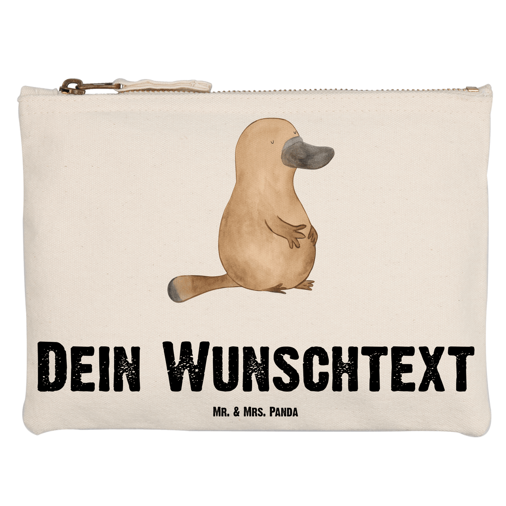 Personalisierte Schminktasche Schnabeltier mutig Personalisierte Schminktasche, Personalisierte Kosmetiktasche, Personalisierter Kosmetikbeutel, Personalisiertes Stiftemäppchen, Personalisiertes Etui, Personalisierte Federmappe, Personalisierte Makeup Bag, Personalisiertes Schminketui, Personalisiertes Kosmetiketui, Personalisiertes Schlamperetui, Schminktasche mit Namen, Kosmetiktasche mit Namen, Kosmetikbeutel mit Namen, Stiftemäppchen mit Namen, Etui mit Namen, Federmappe mit Namen, Makeup Bg  mit Namen, Schminketui mit Namen, Kosmetiketui mit Namen, Schlamperetui mit Namen, Schminktasche personalisieren, Schminktasche bedrucken, Schminktasche selbst gestalten, Meerestiere, Meer, Urlaub, Schnabeltier, Mut, mutig, Lebensweisheit, Schnabeltiere, Motivation, Training, Büro, Arbeit, Neuanfang, Neustart, Weltreise, Raodtrip