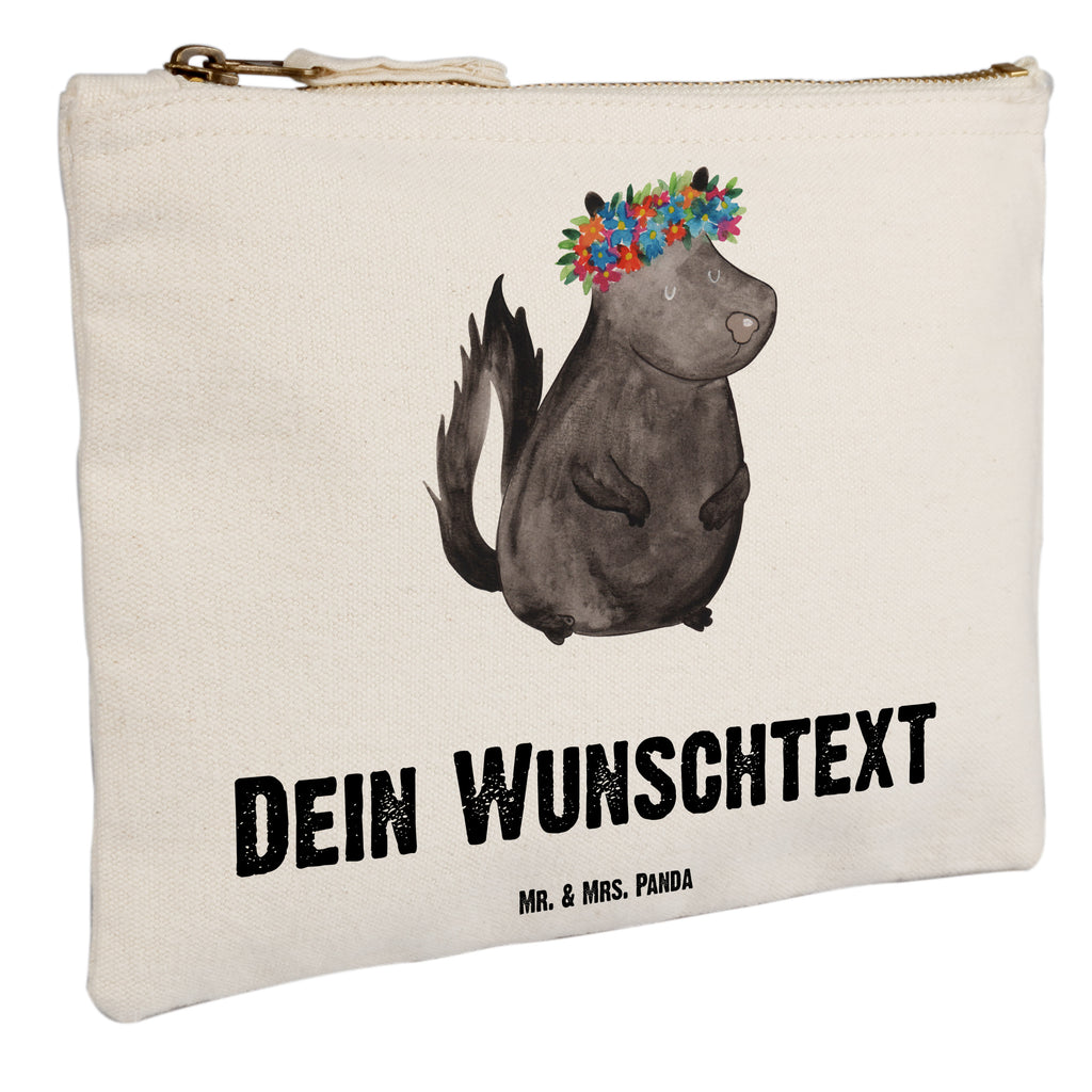 Personalisierte Schminktasche Stinktier Blumenmaedchen Personalisierte Schminktasche, Personalisierte Kosmetiktasche, Personalisierter Kosmetikbeutel, Personalisiertes Stiftemäppchen, Personalisiertes Etui, Personalisierte Federmappe, Personalisierte Makeup Bag, Personalisiertes Schminketui, Personalisiertes Kosmetiketui, Personalisiertes Schlamperetui, Schminktasche mit Namen, Kosmetiktasche mit Namen, Kosmetikbeutel mit Namen, Stiftemäppchen mit Namen, Etui mit Namen, Federmappe mit Namen, Makeup Bg  mit Namen, Schminketui mit Namen, Kosmetiketui mit Namen, Schlamperetui mit Namen, Schminktasche personalisieren, Schminktasche bedrucken, Schminktasche selbst gestalten, Stinktier, Skunk, Wildtier, Raubtier, Stinker, Stinki, Yoga, Namaste, Lebe, Liebe, Lache