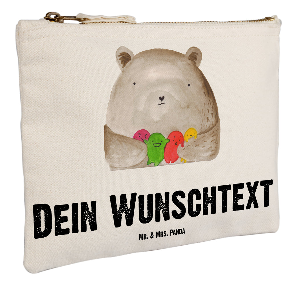 Personalisierte Schminktasche Bär Gefühl Personalisierte Schminktasche, Personalisierte Kosmetiktasche, Personalisierter Kosmetikbeutel, Personalisiertes Stiftemäppchen, Personalisiertes Etui, Personalisierte Federmappe, Personalisierte Makeup Bag, Personalisiertes Schminketui, Personalisiertes Kosmetiketui, Personalisiertes Schlamperetui, Schminktasche mit Namen, Kosmetiktasche mit Namen, Kosmetikbeutel mit Namen, Stiftemäppchen mit Namen, Etui mit Namen, Federmappe mit Namen, Makeup Bg  mit Namen, Schminketui mit Namen, Kosmetiketui mit Namen, Schlamperetui mit Namen, Schminktasche personalisieren, Schminktasche bedrucken, Schminktasche selbst gestalten, Bär, Teddy, Teddybär, Wahnsinn, Verrückt, Durchgedreht