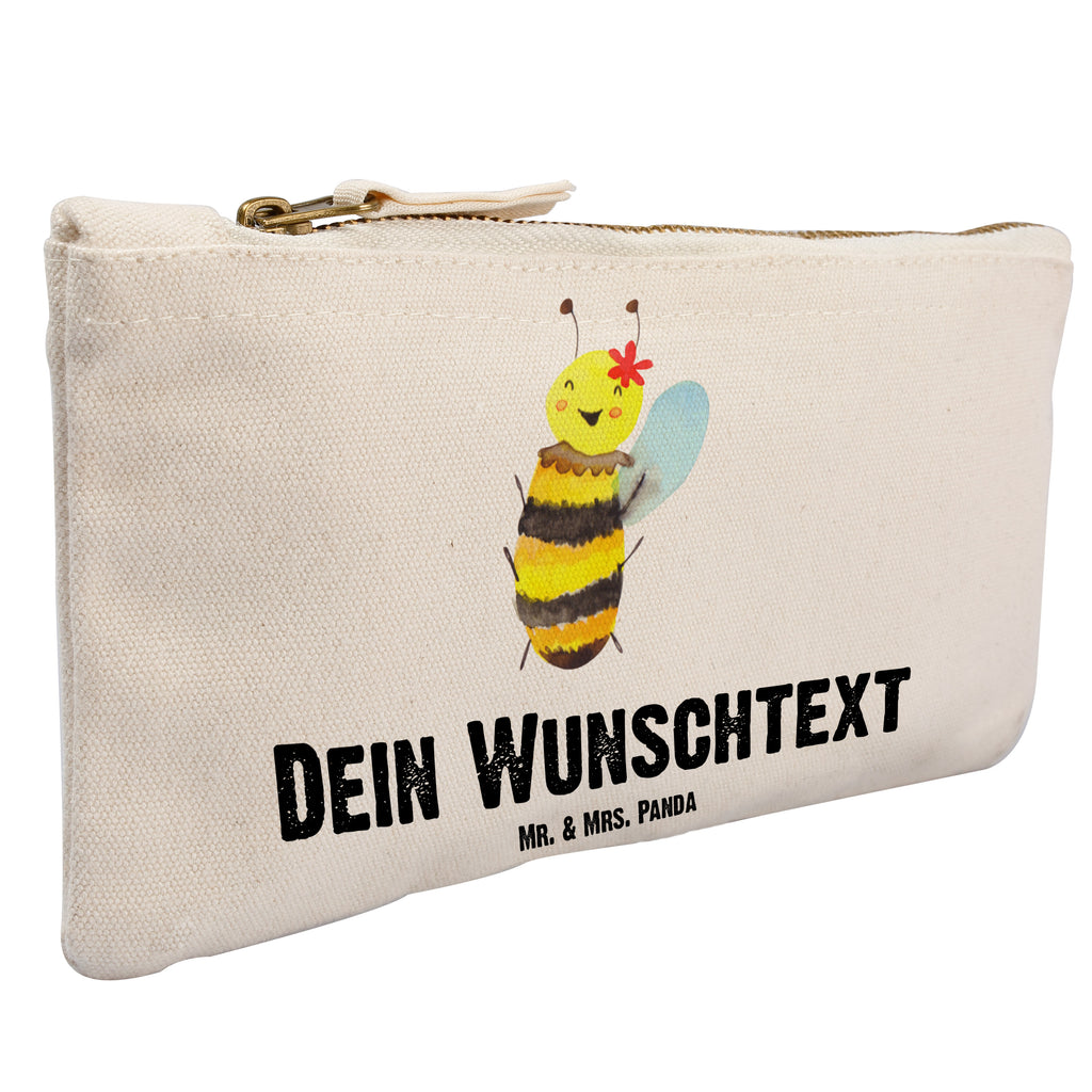 Personalisierte Schminktasche Biene Happy Personalisierte Schminktasche, Personalisierte Kosmetiktasche, Personalisierter Kosmetikbeutel, Personalisiertes Stiftemäppchen, Personalisiertes Etui, Personalisierte Federmappe, Personalisierte Makeup Bag, Personalisiertes Schminketui, Personalisiertes Kosmetiketui, Personalisiertes Schlamperetui, Schminktasche mit Namen, Kosmetiktasche mit Namen, Kosmetikbeutel mit Namen, Stiftemäppchen mit Namen, Etui mit Namen, Federmappe mit Namen, Makeup Bg  mit Namen, Schminketui mit Namen, Kosmetiketui mit Namen, Schlamperetui mit Namen, Schminktasche personalisieren, Schminktasche bedrucken, Schminktasche selbst gestalten, Biene, Wespe, Hummel