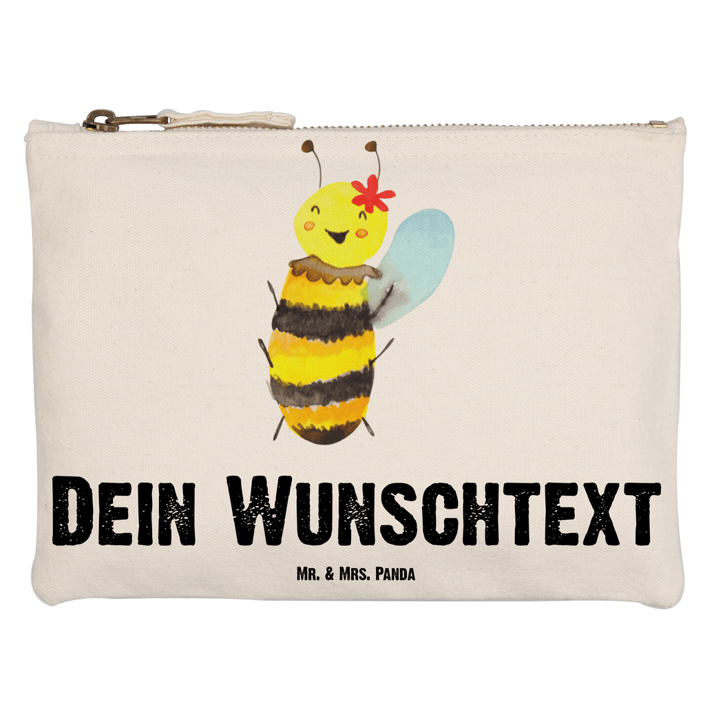 Personalisierte Schminktasche Biene Happy Personalisierte Schminktasche, Personalisierte Kosmetiktasche, Personalisierter Kosmetikbeutel, Personalisiertes Stiftemäppchen, Personalisiertes Etui, Personalisierte Federmappe, Personalisierte Makeup Bag, Personalisiertes Schminketui, Personalisiertes Kosmetiketui, Personalisiertes Schlamperetui, Schminktasche mit Namen, Kosmetiktasche mit Namen, Kosmetikbeutel mit Namen, Stiftemäppchen mit Namen, Etui mit Namen, Federmappe mit Namen, Makeup Bg  mit Namen, Schminketui mit Namen, Kosmetiketui mit Namen, Schlamperetui mit Namen, Schminktasche personalisieren, Schminktasche bedrucken, Schminktasche selbst gestalten, Biene, Wespe, Hummel
