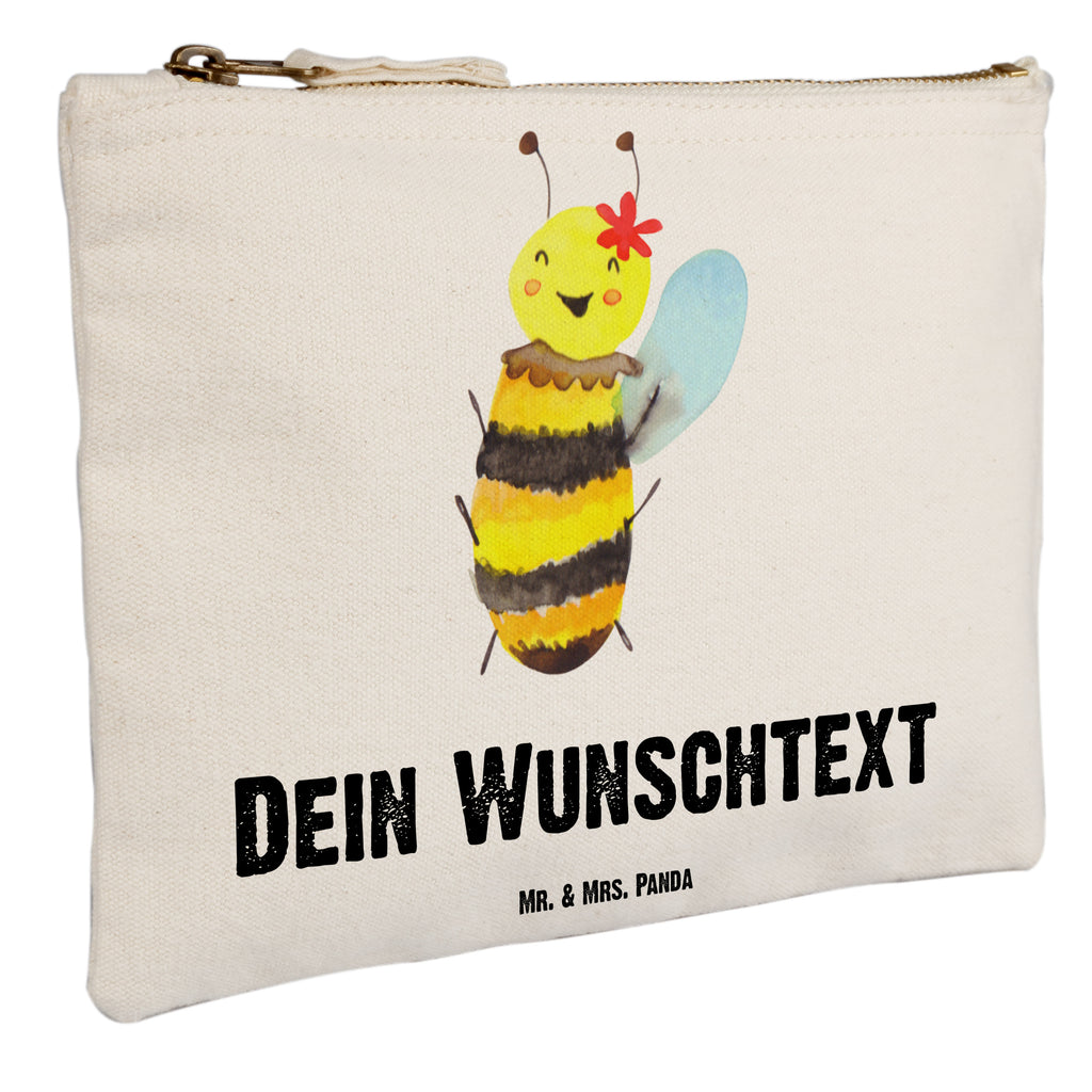 Personalisierte Schminktasche Biene Happy Personalisierte Schminktasche, Personalisierte Kosmetiktasche, Personalisierter Kosmetikbeutel, Personalisiertes Stiftemäppchen, Personalisiertes Etui, Personalisierte Federmappe, Personalisierte Makeup Bag, Personalisiertes Schminketui, Personalisiertes Kosmetiketui, Personalisiertes Schlamperetui, Schminktasche mit Namen, Kosmetiktasche mit Namen, Kosmetikbeutel mit Namen, Stiftemäppchen mit Namen, Etui mit Namen, Federmappe mit Namen, Makeup Bg  mit Namen, Schminketui mit Namen, Kosmetiketui mit Namen, Schlamperetui mit Namen, Schminktasche personalisieren, Schminktasche bedrucken, Schminktasche selbst gestalten, Biene, Wespe, Hummel