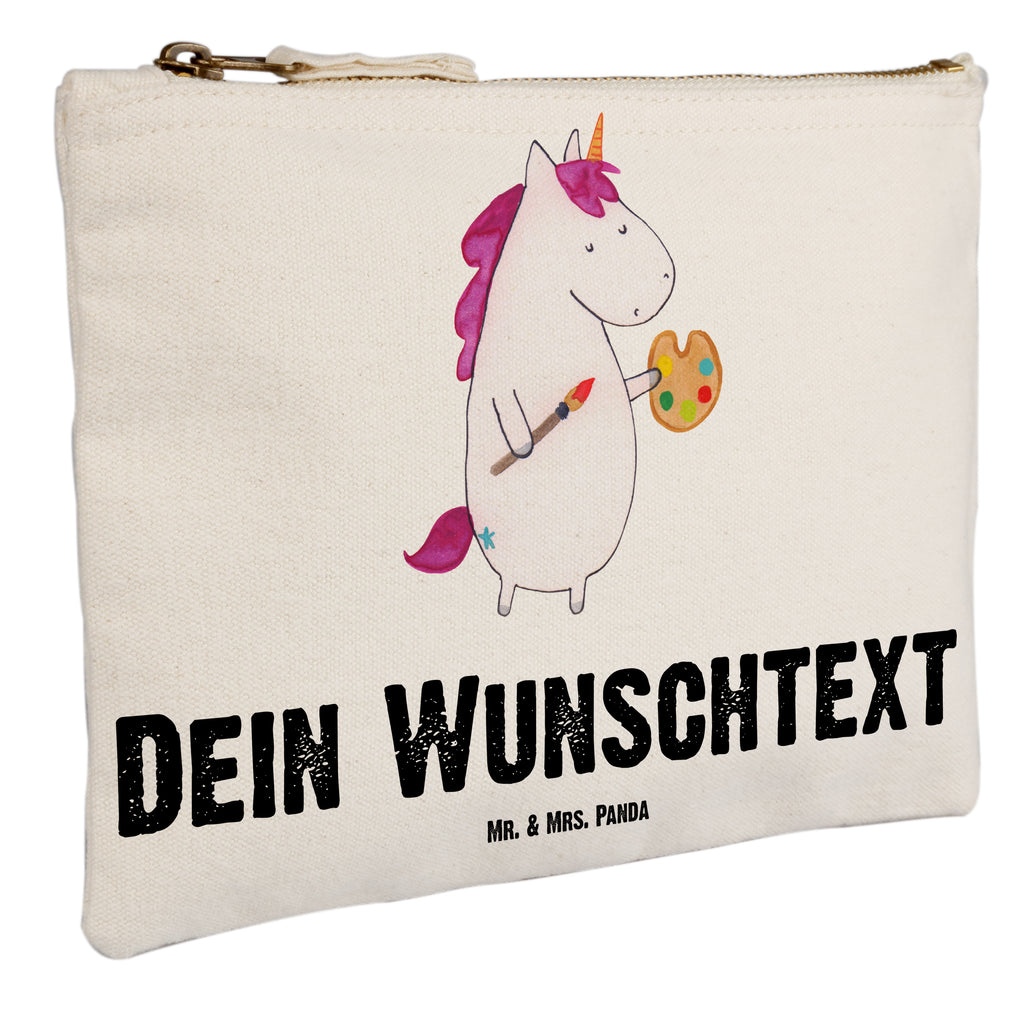 Personalisierte Schminktasche Einhorn Künstler Personalisierte Schminktasche, Personalisierte Kosmetiktasche, Personalisierter Kosmetikbeutel, Personalisiertes Stiftemäppchen, Personalisiertes Etui, Personalisierte Federmappe, Personalisierte Makeup Bag, Personalisiertes Schminketui, Personalisiertes Kosmetiketui, Personalisiertes Schlamperetui, Schminktasche mit Namen, Kosmetiktasche mit Namen, Kosmetikbeutel mit Namen, Stiftemäppchen mit Namen, Etui mit Namen, Federmappe mit Namen, Makeup Bg  mit Namen, Schminketui mit Namen, Kosmetiketui mit Namen, Schlamperetui mit Namen, Schminktasche personalisieren, Schminktasche bedrucken, Schminktasche selbst gestalten, Einhorn, Einhörner, Einhorn Deko, Pegasus, Unicorn, Englisch, Künstler, Artist, Malen, Zeichnen, Welt, Farbe, Stift, Pinsel, Geschenk, Maler