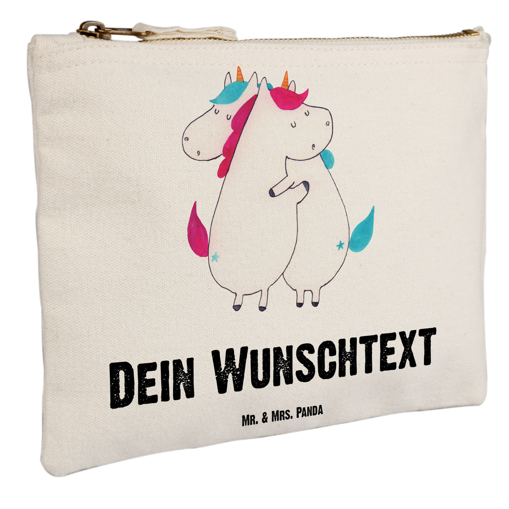Personalisierte Schminktasche Einhörner Umarmen Personalisierte Schminktasche, Personalisierte Kosmetiktasche, Personalisierter Kosmetikbeutel, Personalisiertes Stiftemäppchen, Personalisiertes Etui, Personalisierte Federmappe, Personalisierte Makeup Bag, Personalisiertes Schminketui, Personalisiertes Kosmetiketui, Personalisiertes Schlamperetui, Schminktasche mit Namen, Kosmetiktasche mit Namen, Kosmetikbeutel mit Namen, Stiftemäppchen mit Namen, Etui mit Namen, Federmappe mit Namen, Makeup Bg  mit Namen, Schminketui mit Namen, Kosmetiketui mit Namen, Schlamperetui mit Namen, Schminktasche personalisieren, Schminktasche bedrucken, Schminktasche selbst gestalten, Einhorn, Einhörner, Einhorn Deko, Pegasus, Unicorn, Freundinnen, Freundin, BFF, Schwester, Schwestern, Familie, Geschwister, Sister, Liebe