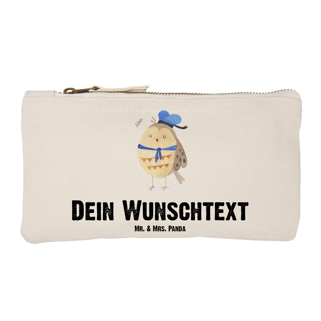 Personalisierte Schminktasche Eule Matrosen Personalisierte Schminktasche, Personalisierte Kosmetiktasche, Personalisierter Kosmetikbeutel, Personalisiertes Stiftemäppchen, Personalisiertes Etui, Personalisierte Federmappe, Personalisierte Makeup Bag, Personalisiertes Schminketui, Personalisiertes Kosmetiketui, Personalisiertes Schlamperetui, Schminktasche mit Namen, Kosmetiktasche mit Namen, Kosmetikbeutel mit Namen, Stiftemäppchen mit Namen, Etui mit Namen, Federmappe mit Namen, Makeup Bg  mit Namen, Schminketui mit Namen, Kosmetiketui mit Namen, Schlamperetui mit Namen, Schminktasche personalisieren, Schminktasche bedrucken, Schminktasche selbst gestalten, Eule, Eule Spruch, Eule Deko, Owl, Wortspiel lustig, Matrose, Freundin, Ehe, Seefahrer, Heimathafen, Hochzeitstag Geschenk