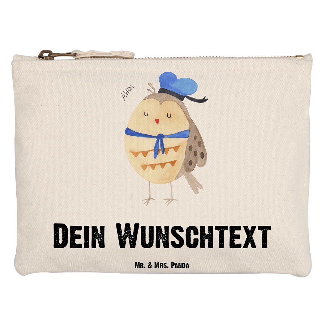 Personalisierte Schminktasche Eule Matrosen Personalisierte Schminktasche, Personalisierte Kosmetiktasche, Personalisierter Kosmetikbeutel, Personalisiertes Stiftemäppchen, Personalisiertes Etui, Personalisierte Federmappe, Personalisierte Makeup Bag, Personalisiertes Schminketui, Personalisiertes Kosmetiketui, Personalisiertes Schlamperetui, Schminktasche mit Namen, Kosmetiktasche mit Namen, Kosmetikbeutel mit Namen, Stiftemäppchen mit Namen, Etui mit Namen, Federmappe mit Namen, Makeup Bg  mit Namen, Schminketui mit Namen, Kosmetiketui mit Namen, Schlamperetui mit Namen, Schminktasche personalisieren, Schminktasche bedrucken, Schminktasche selbst gestalten, Eule, Eule Spruch, Eule Deko, Owl, Wortspiel lustig, Matrose, Freundin, Ehe, Seefahrer, Heimathafen, Hochzeitstag Geschenk